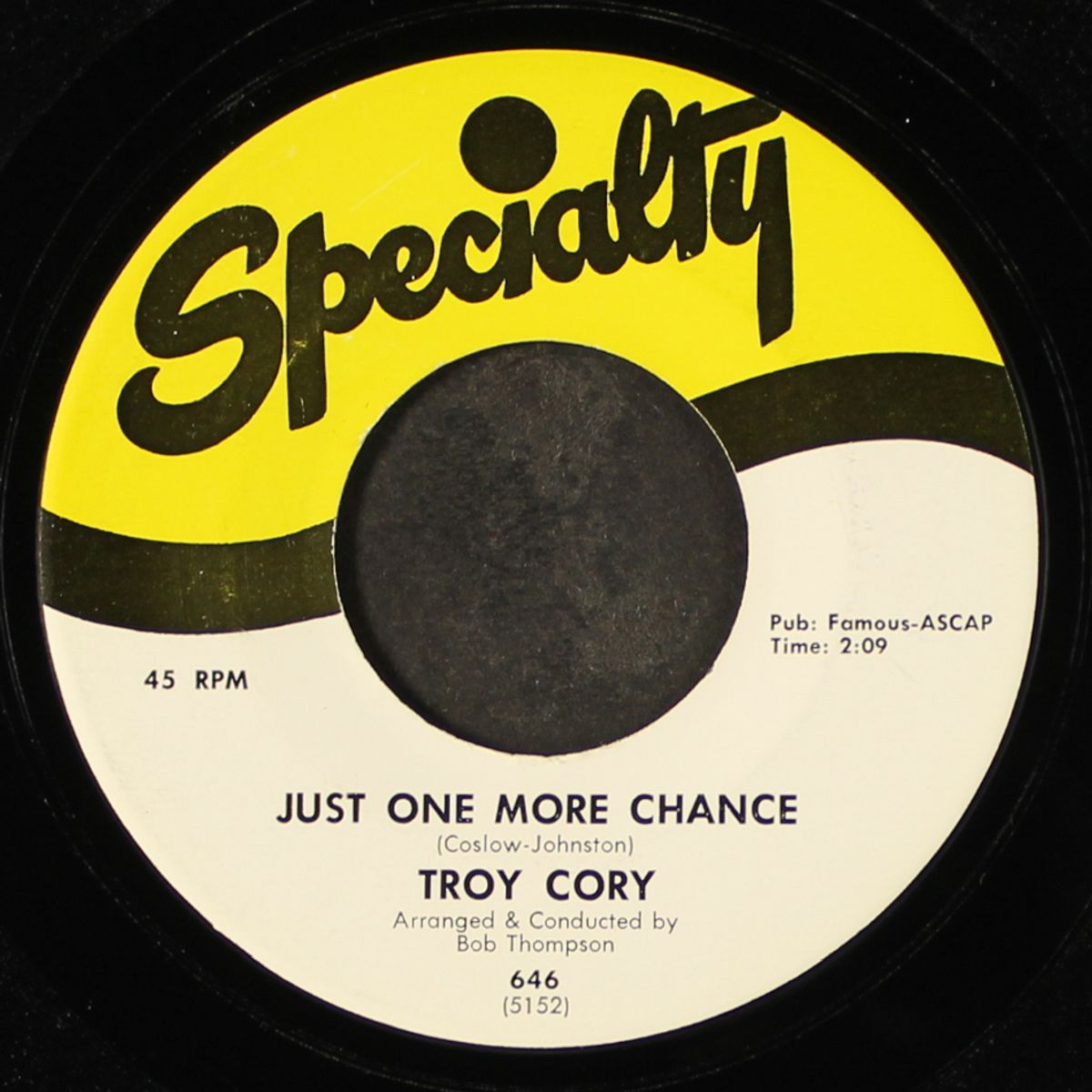 down on the beach / just one more chance by TROY CORY
