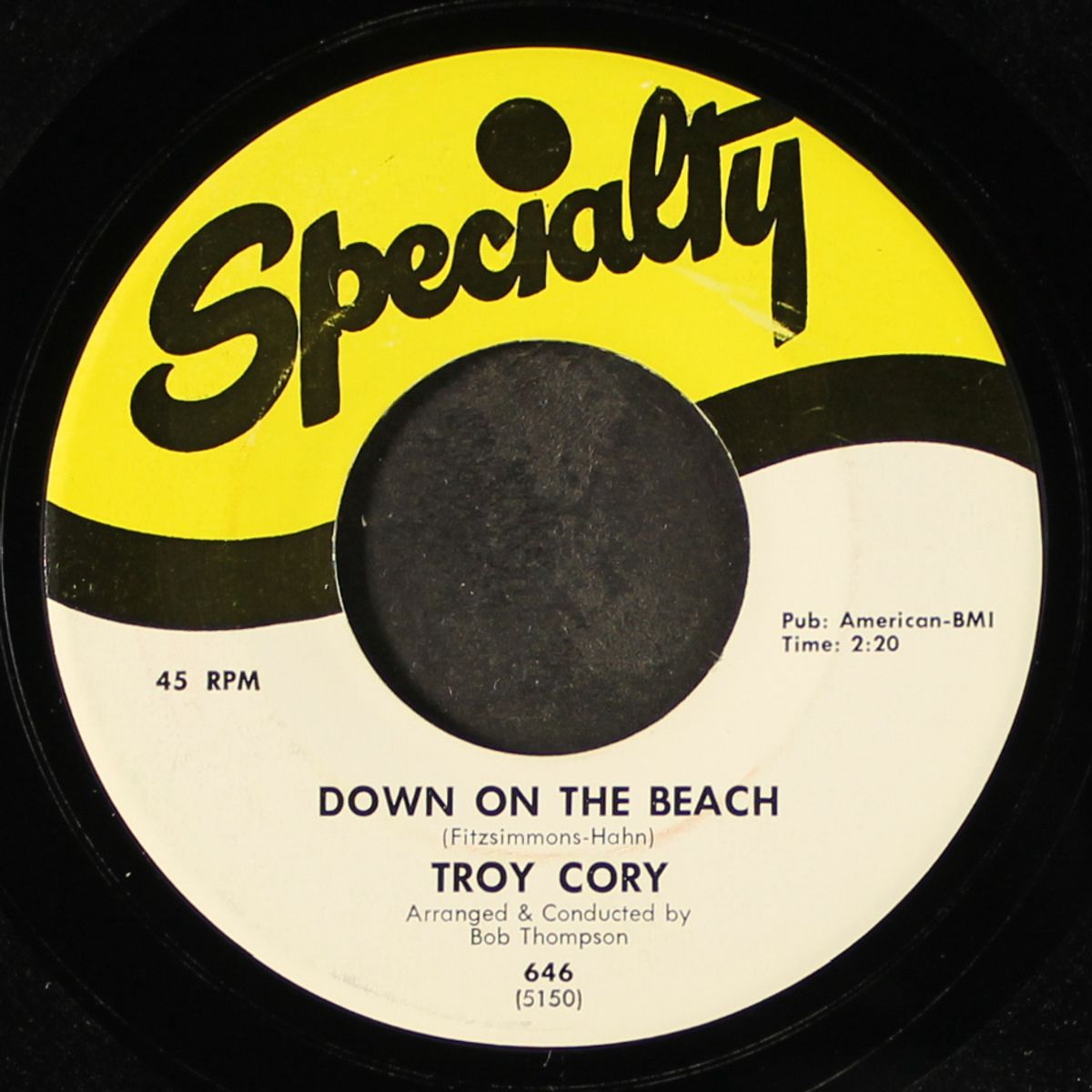down on the beach / just one more chance by TROY CORY
