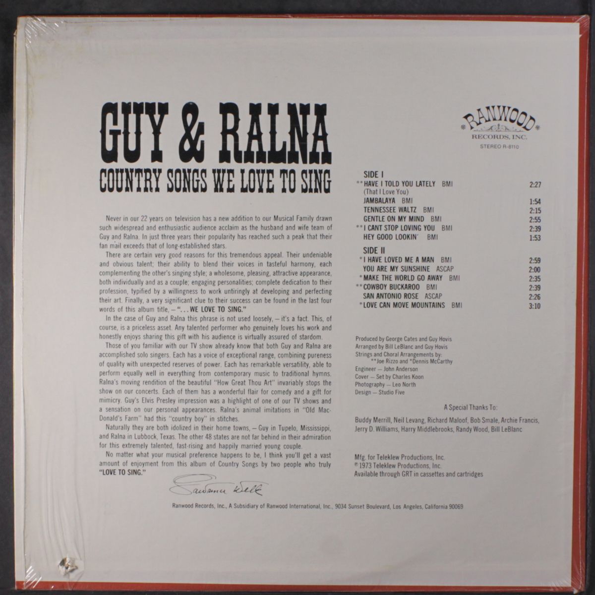 country songs we love to sing by GUY & RALNA