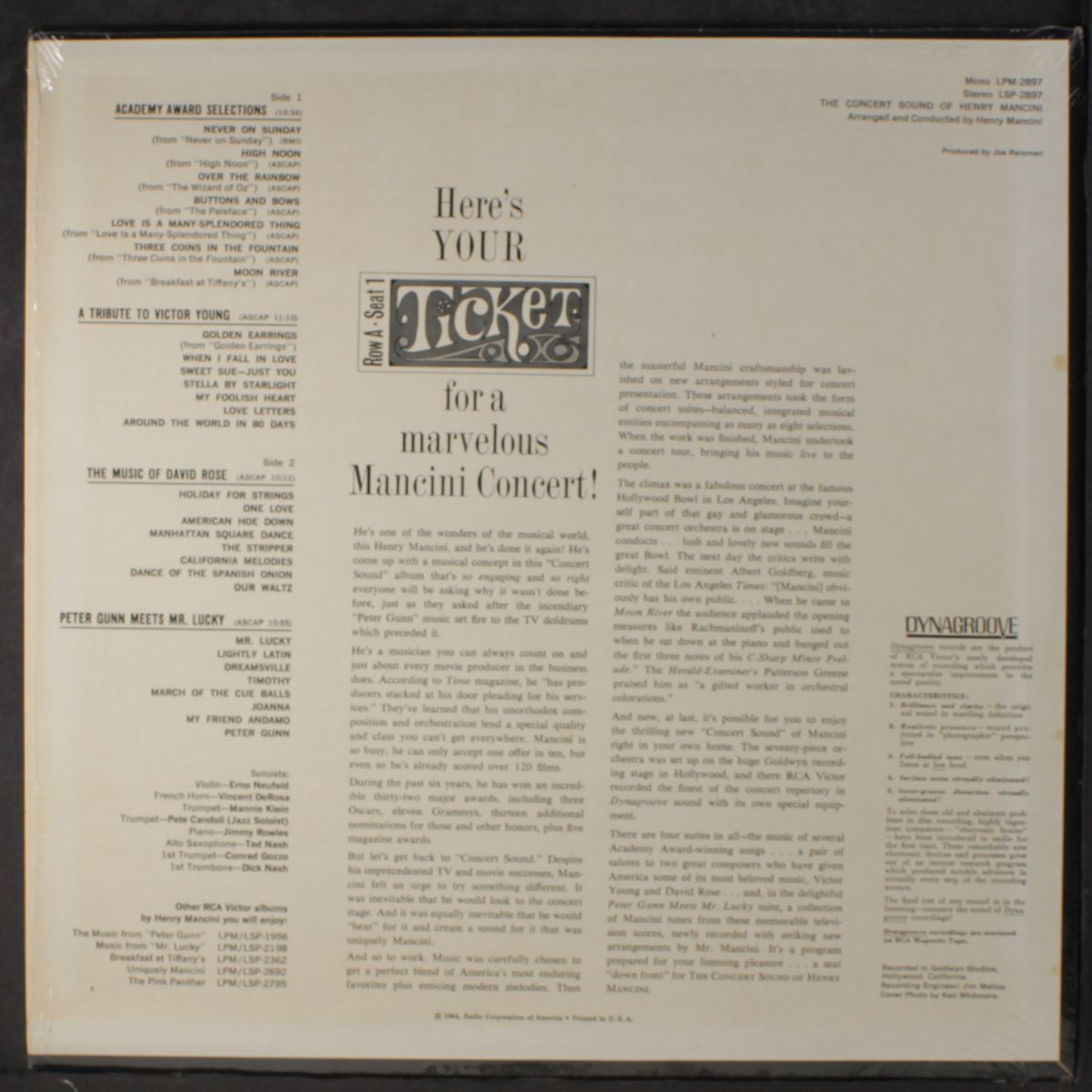 the concert sound by HENRY MANCINI