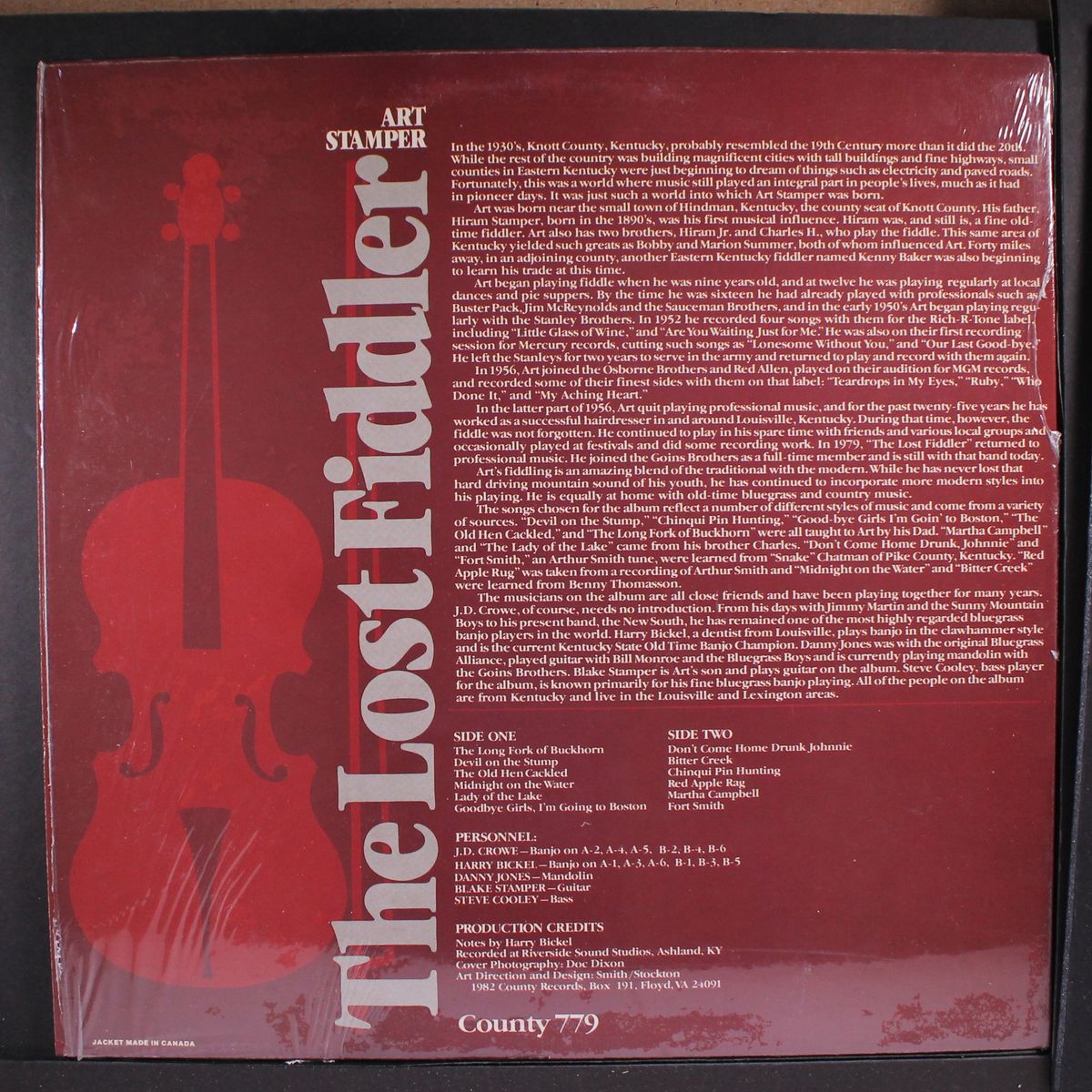 the lost fiddler by ART STAMPER