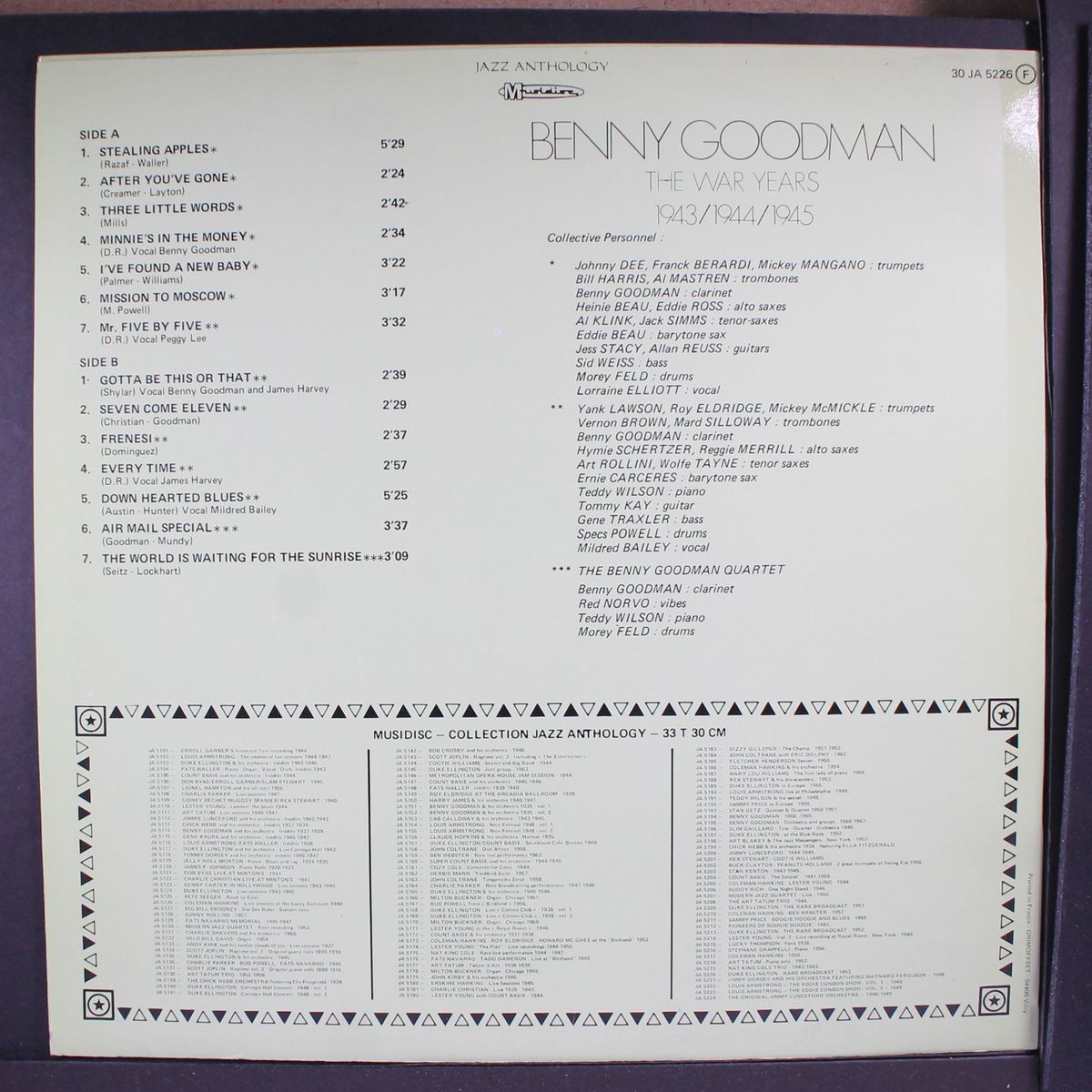 the war years, 1945/1944/1945 by BENNY GOODMAN