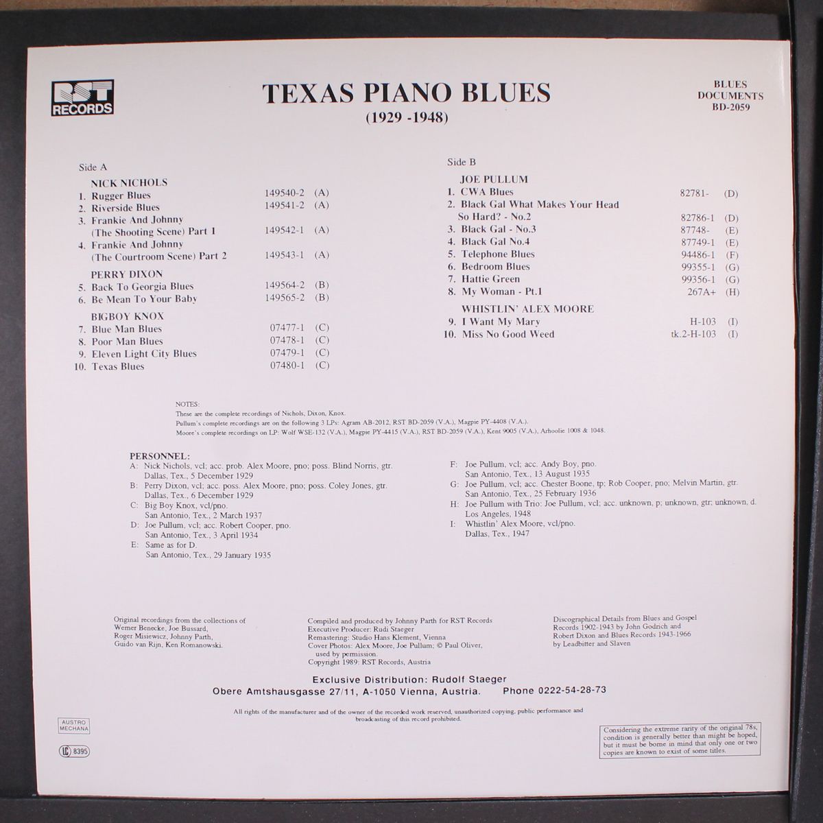 texas piano blues by VARIOUS