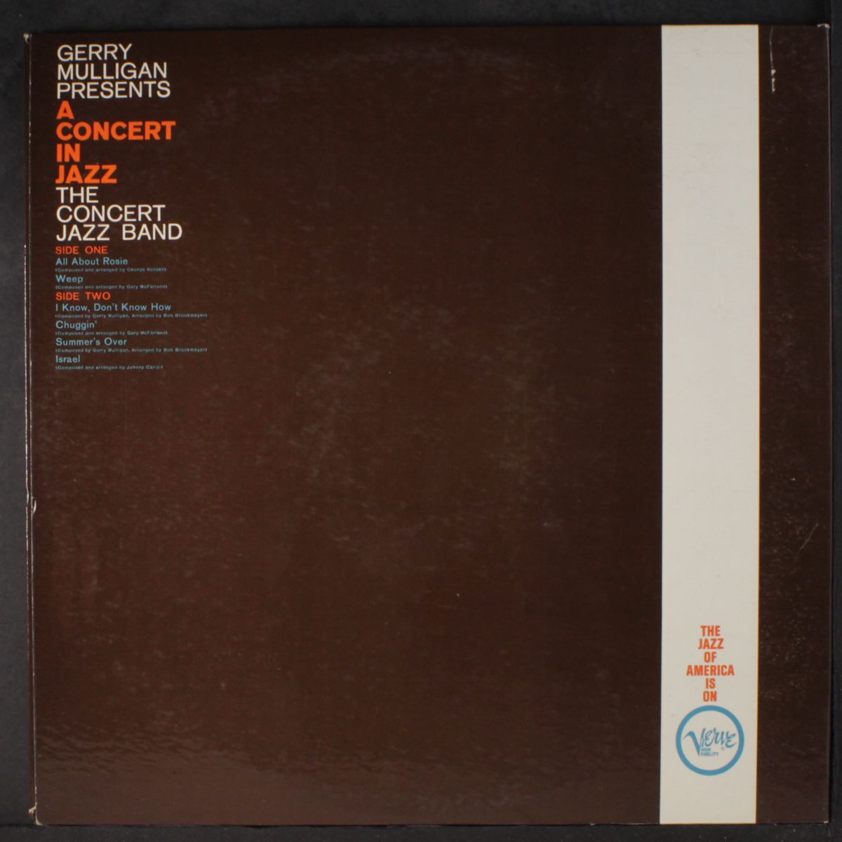 a concert in jazz by GERRY MULLIGAN