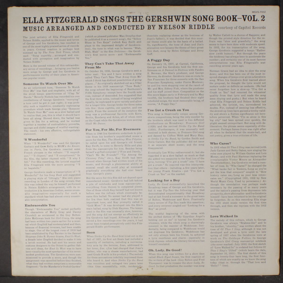 sings the gershwin song book, vol. 2 by ELLA FITZGERALD