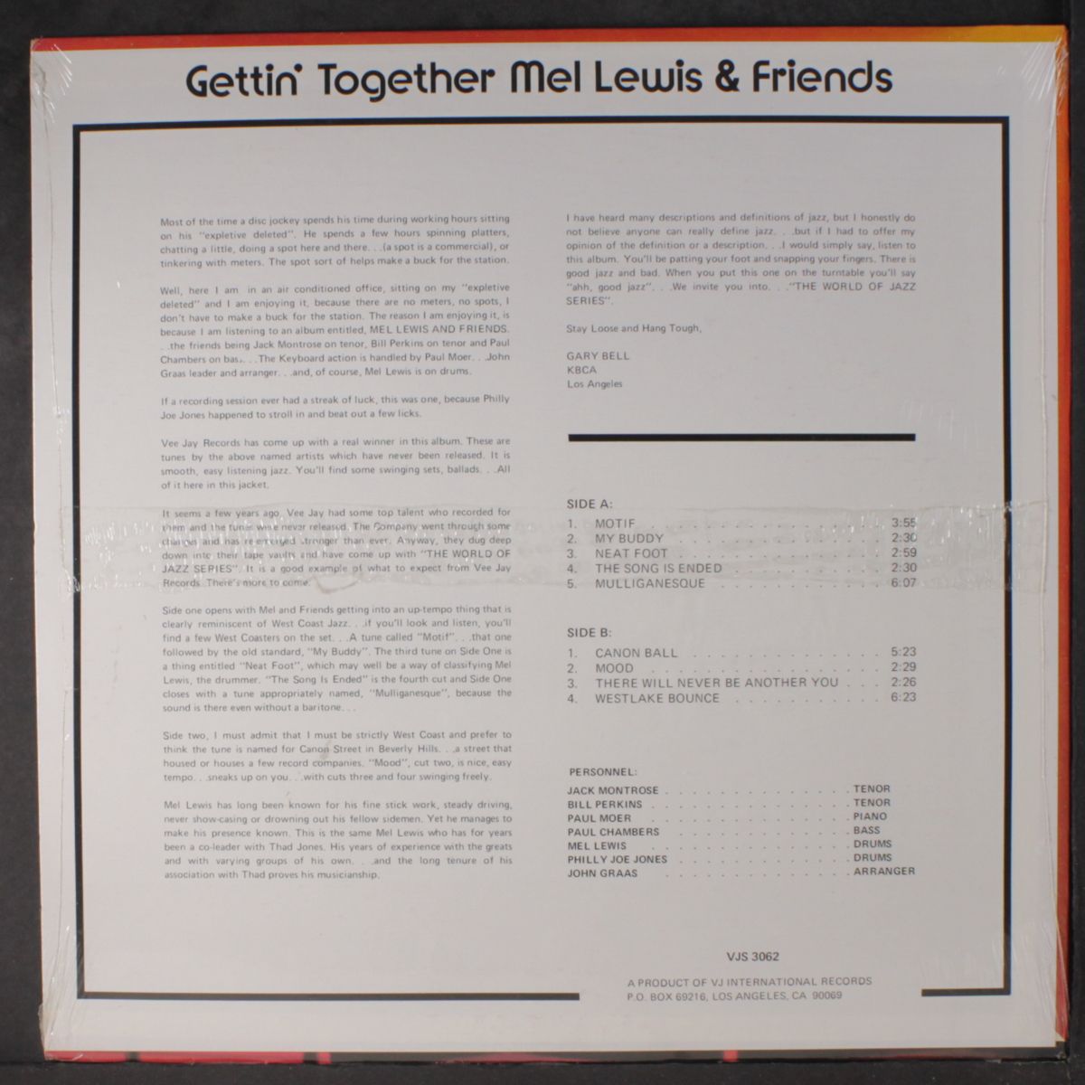 gettin' together by MEL LEWIS