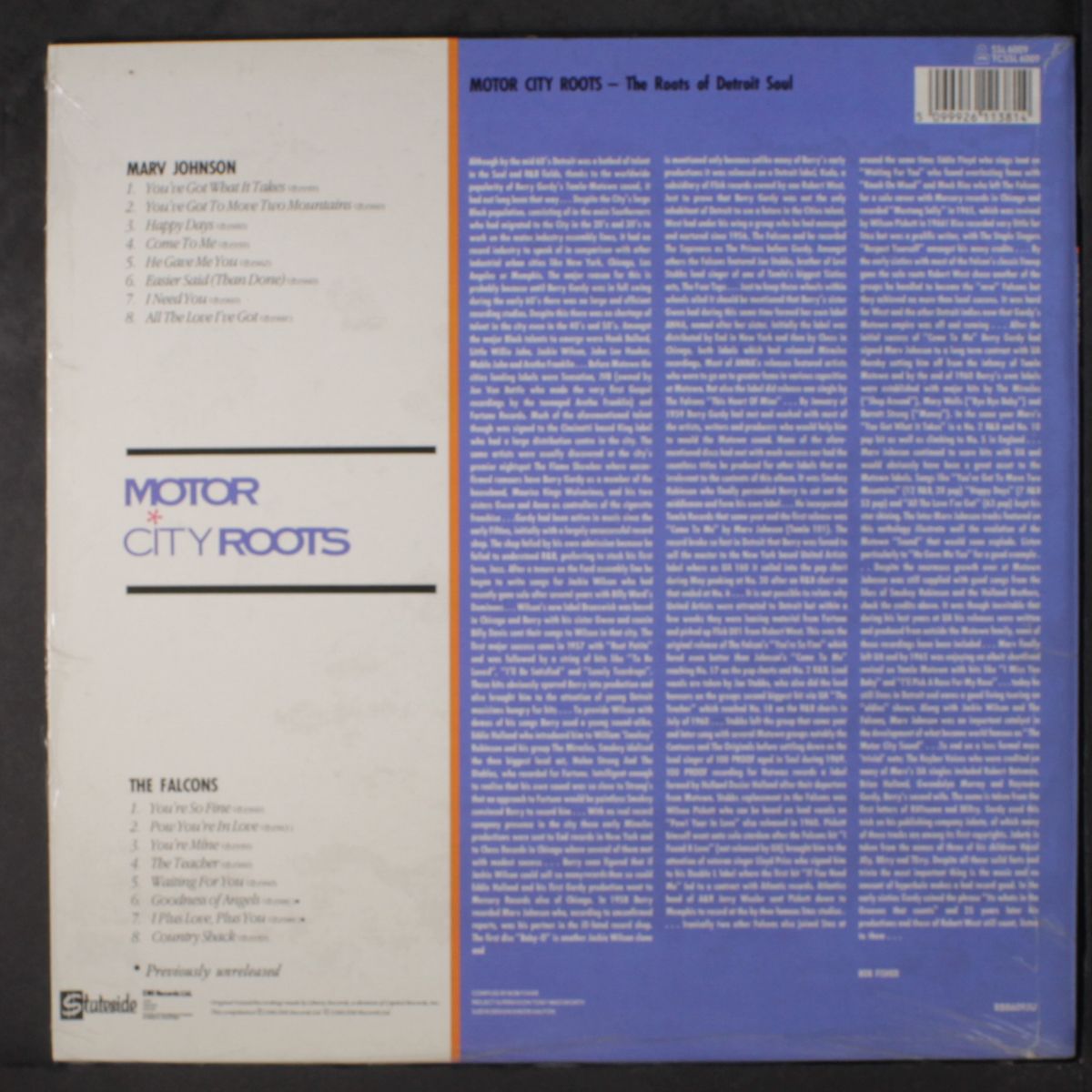motor city roots - the roots of detroit soul by MARV JOHNSON / FALCONS