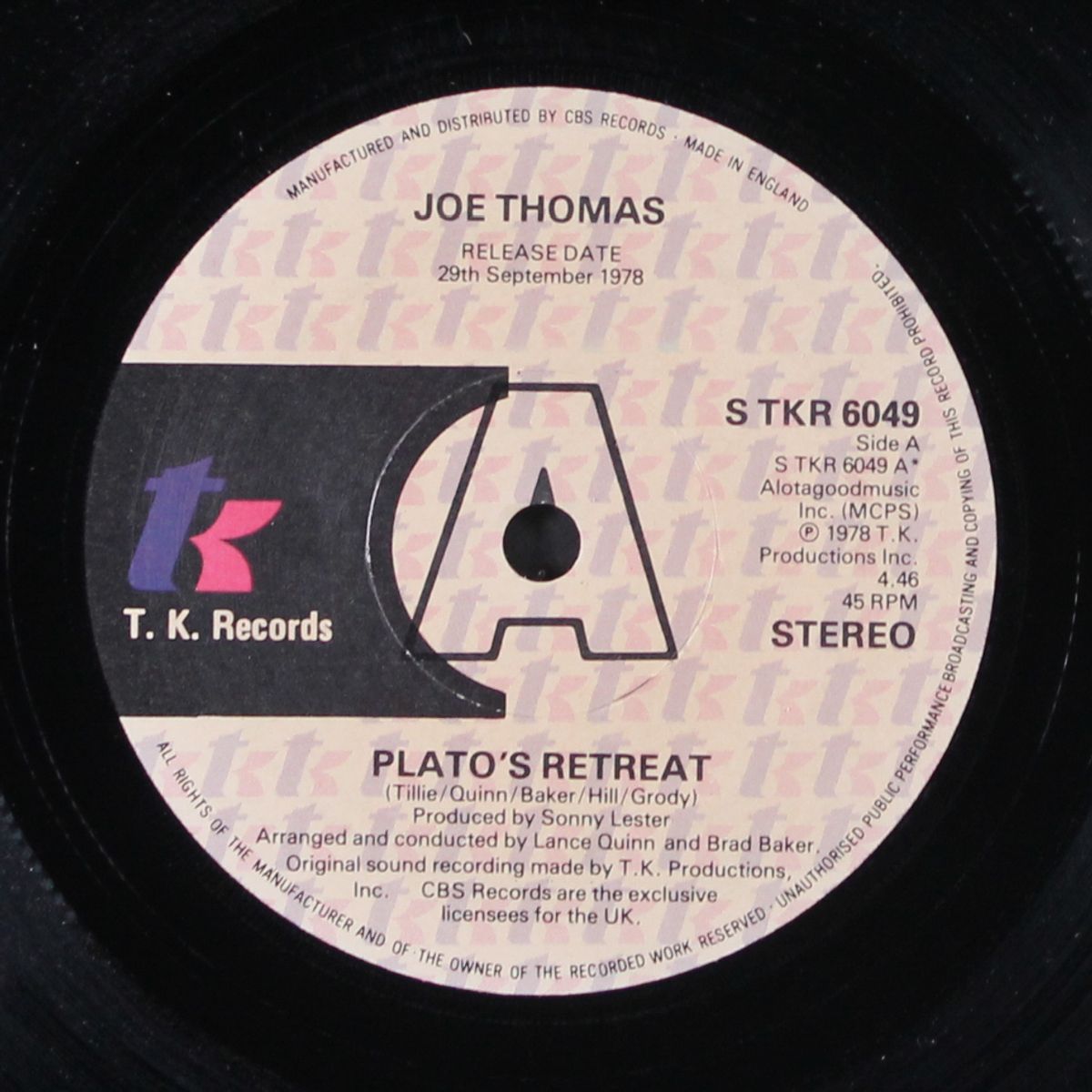 a place in space / plato's retreat by JOE THOMAS