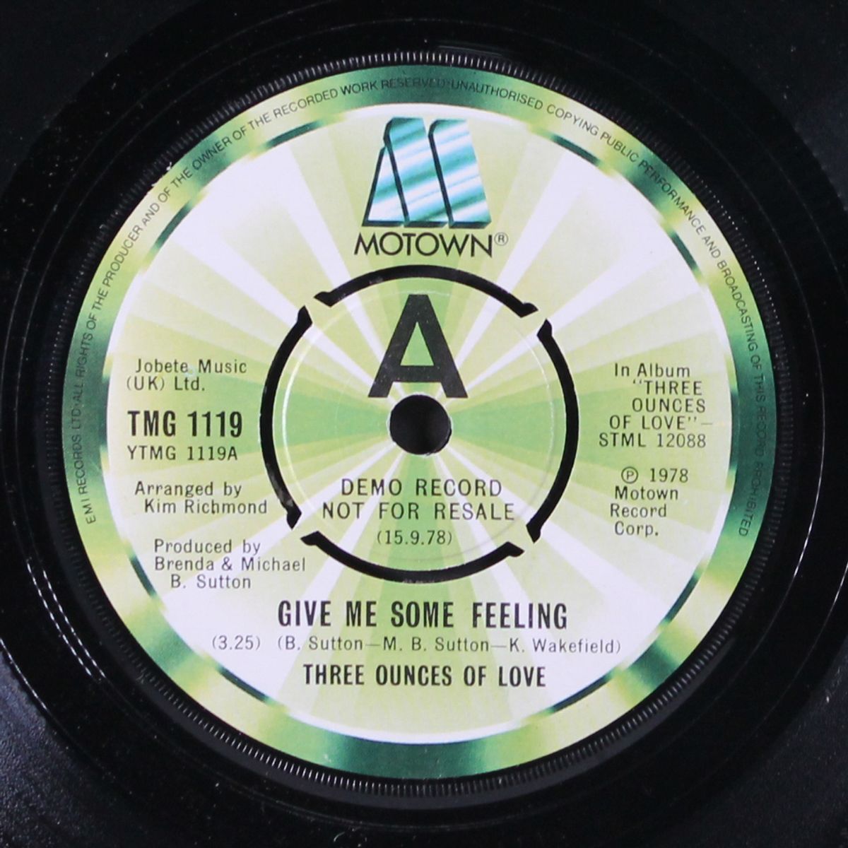 give me some feeling / don't worry 'bout my love by THREE OUNCES OF LOVE