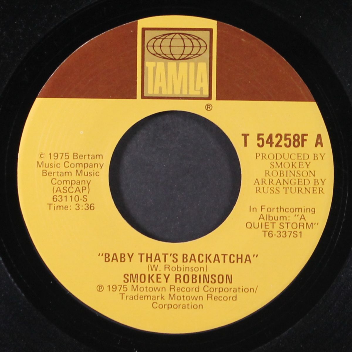 baby that's backatcha / just passing through by SMOKEY ROBINSON