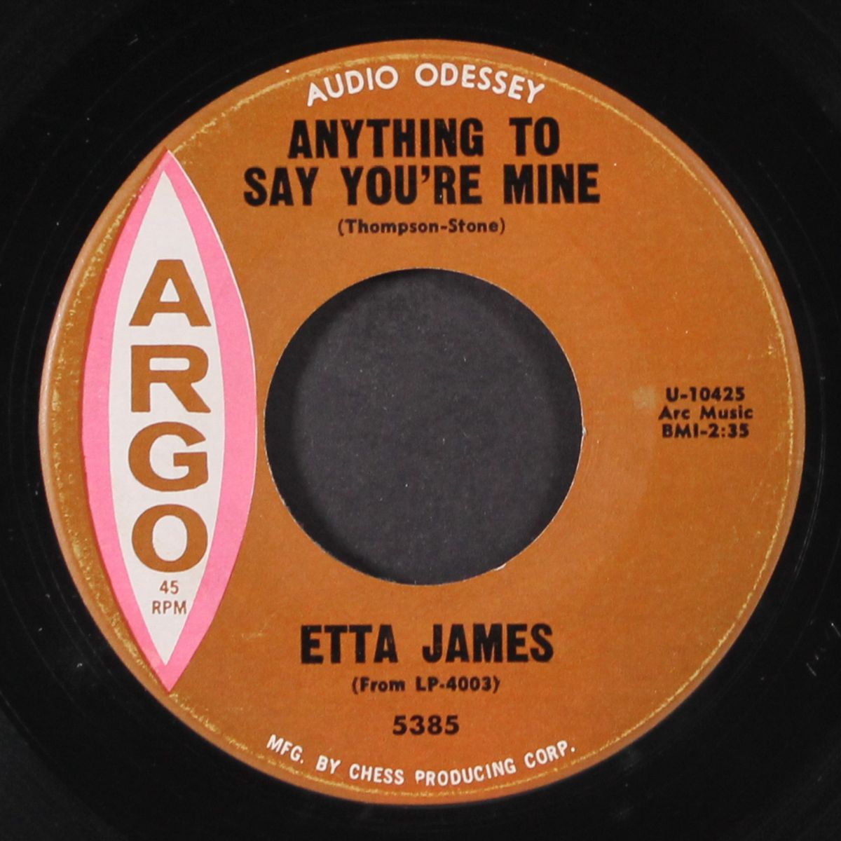 trust in me / anything to say you're mine by ETTA JAMES