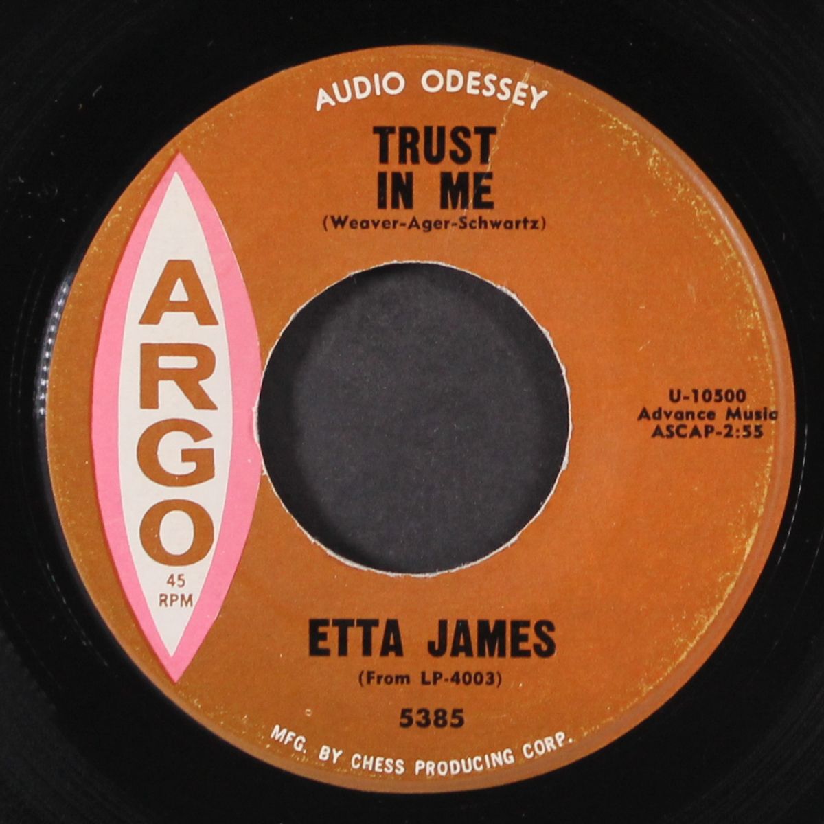 trust in me / anything to say you're mine by ETTA JAMES