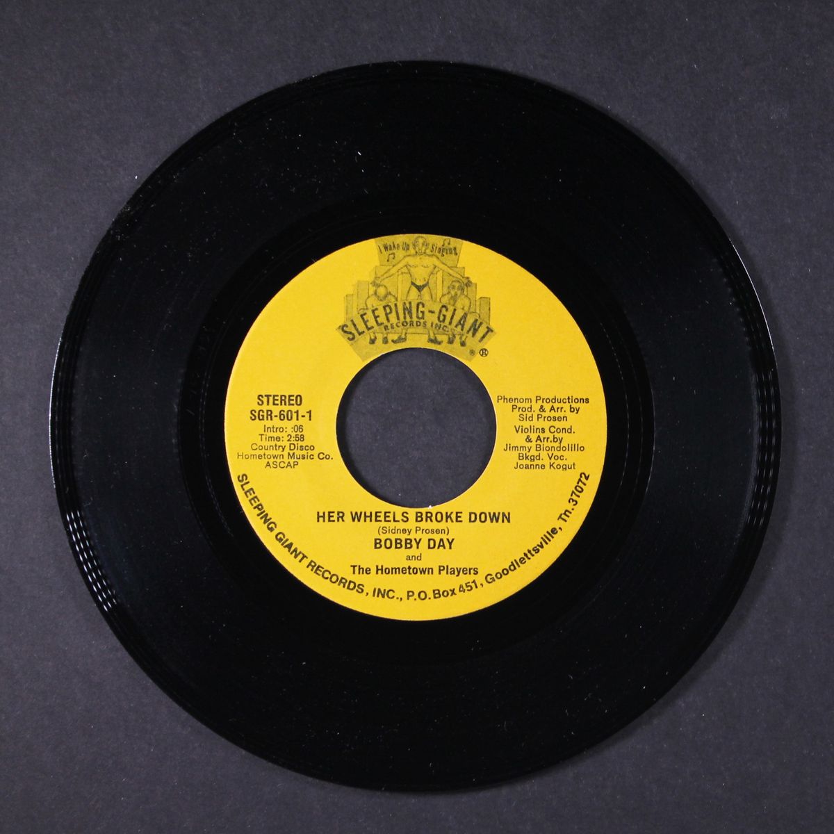her wheels broke down / desert flow'r by BOBBY DAY