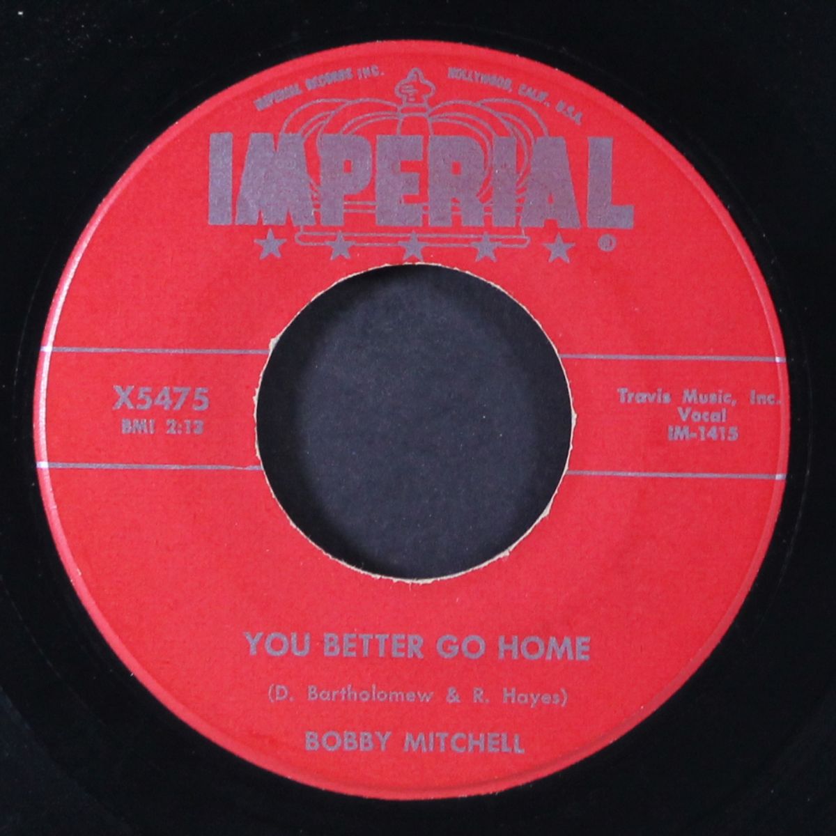 i'm gonna be a wheel someday / you better go home by BOBBY MITCHELL