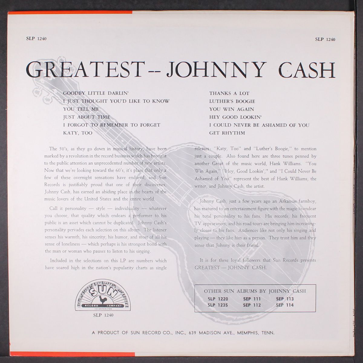 greatest! by JOHNNY CASH