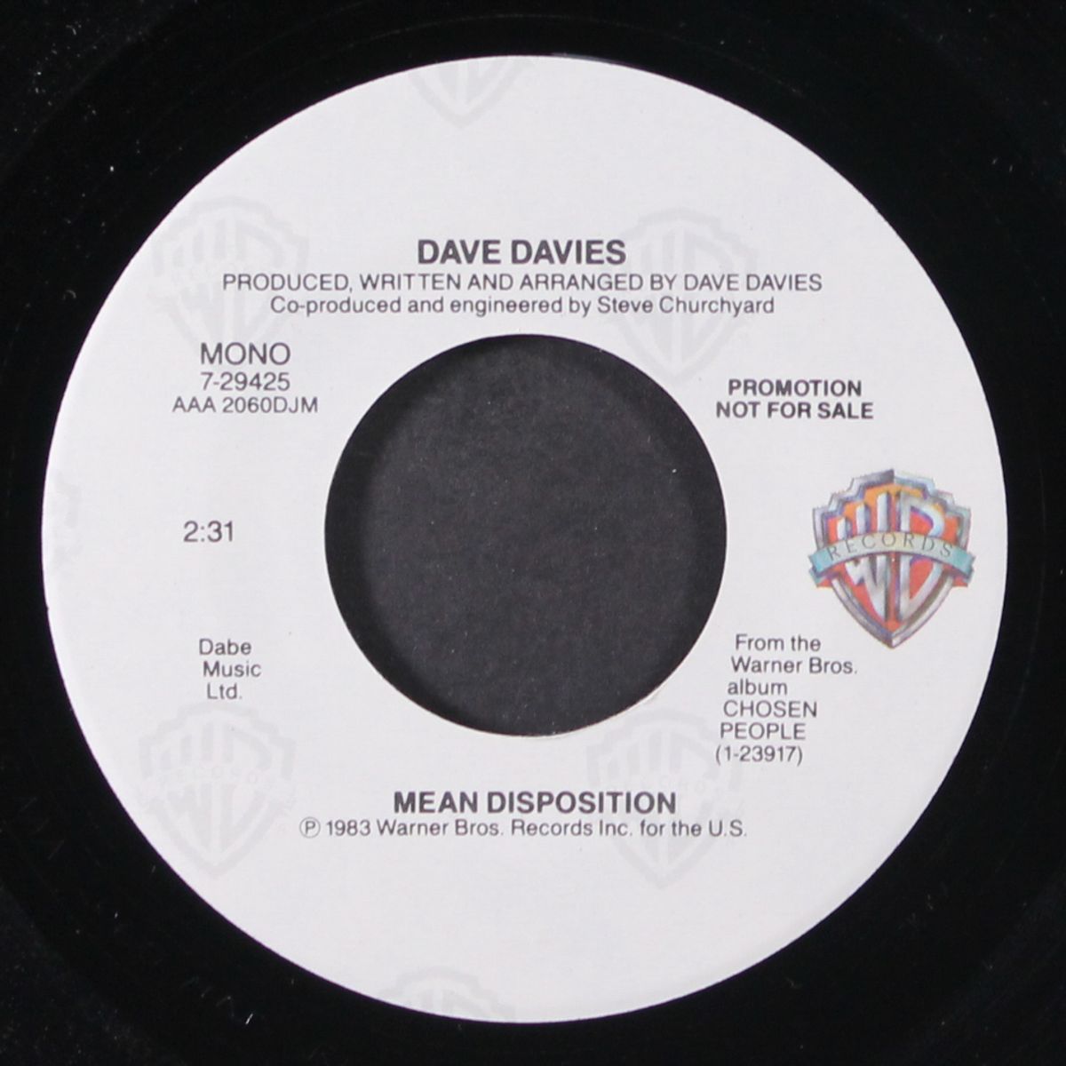 mean dispostion / mono by DAVE DAVIES