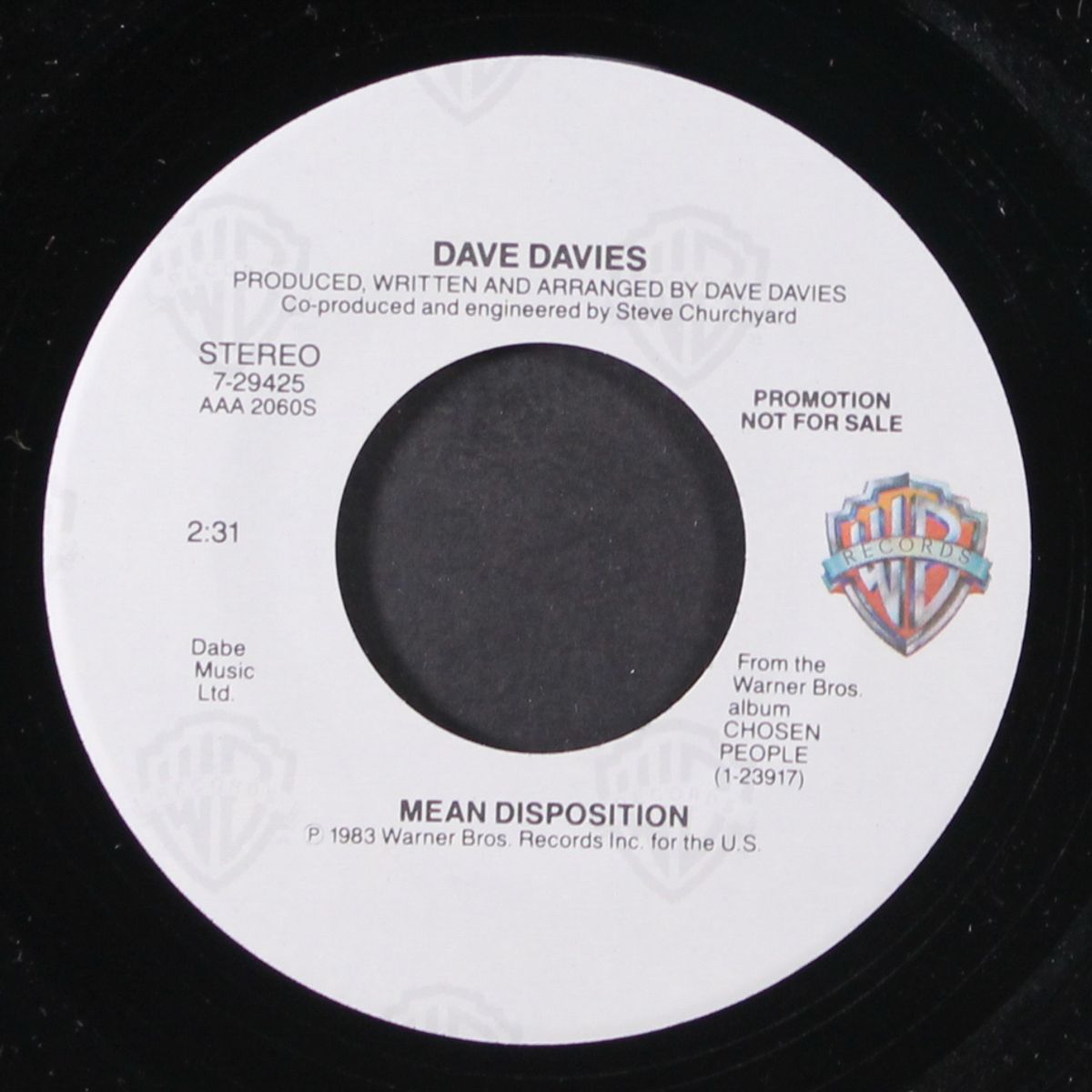 mean dispostion / mono by DAVE DAVIES