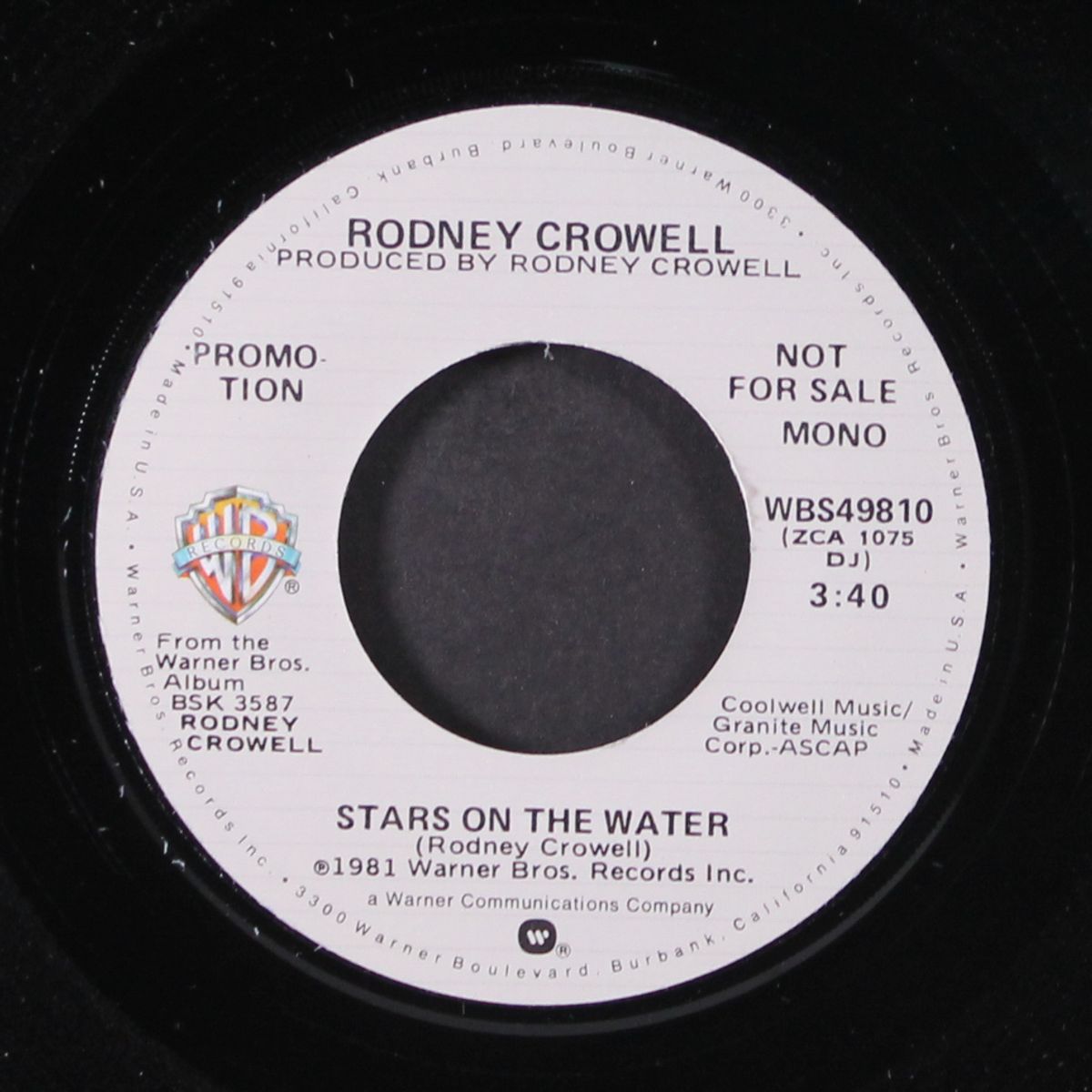 stars on the water / mono by RODNEY CROWELL