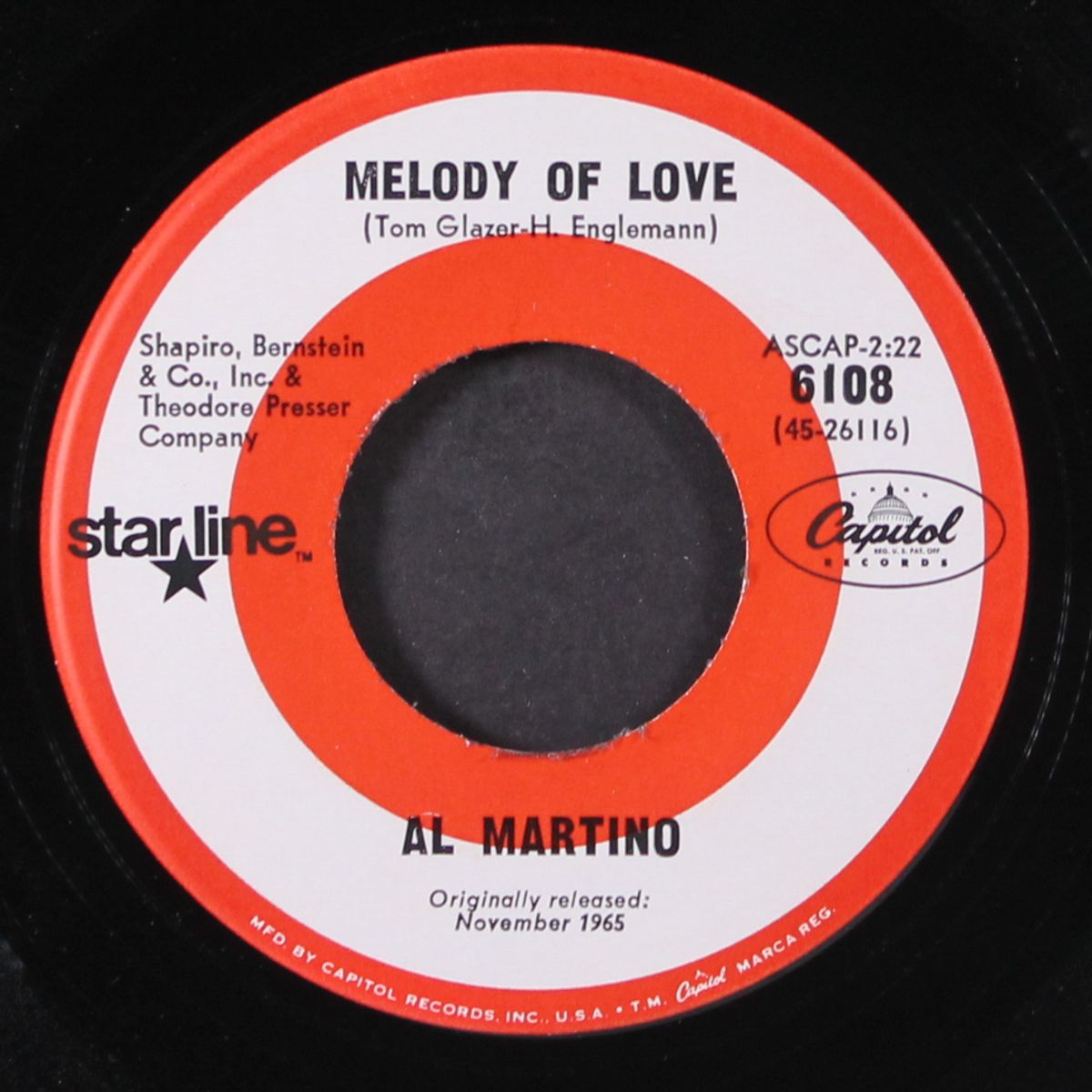 spanish eyes / melody of love by AL MARTINO