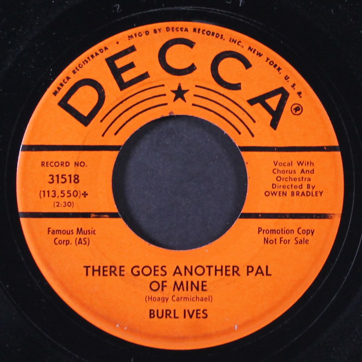 there goes another pal of mine / this is all i ask by BURL IVES