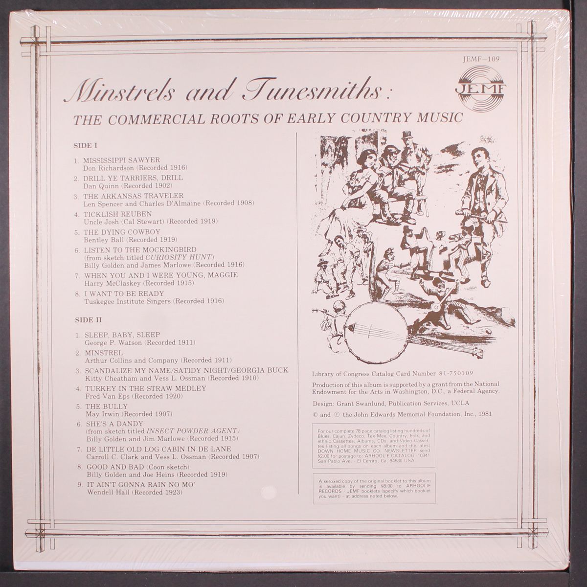 minstrels & tunesmiths, early country; 1902-1923 by VARIOUS