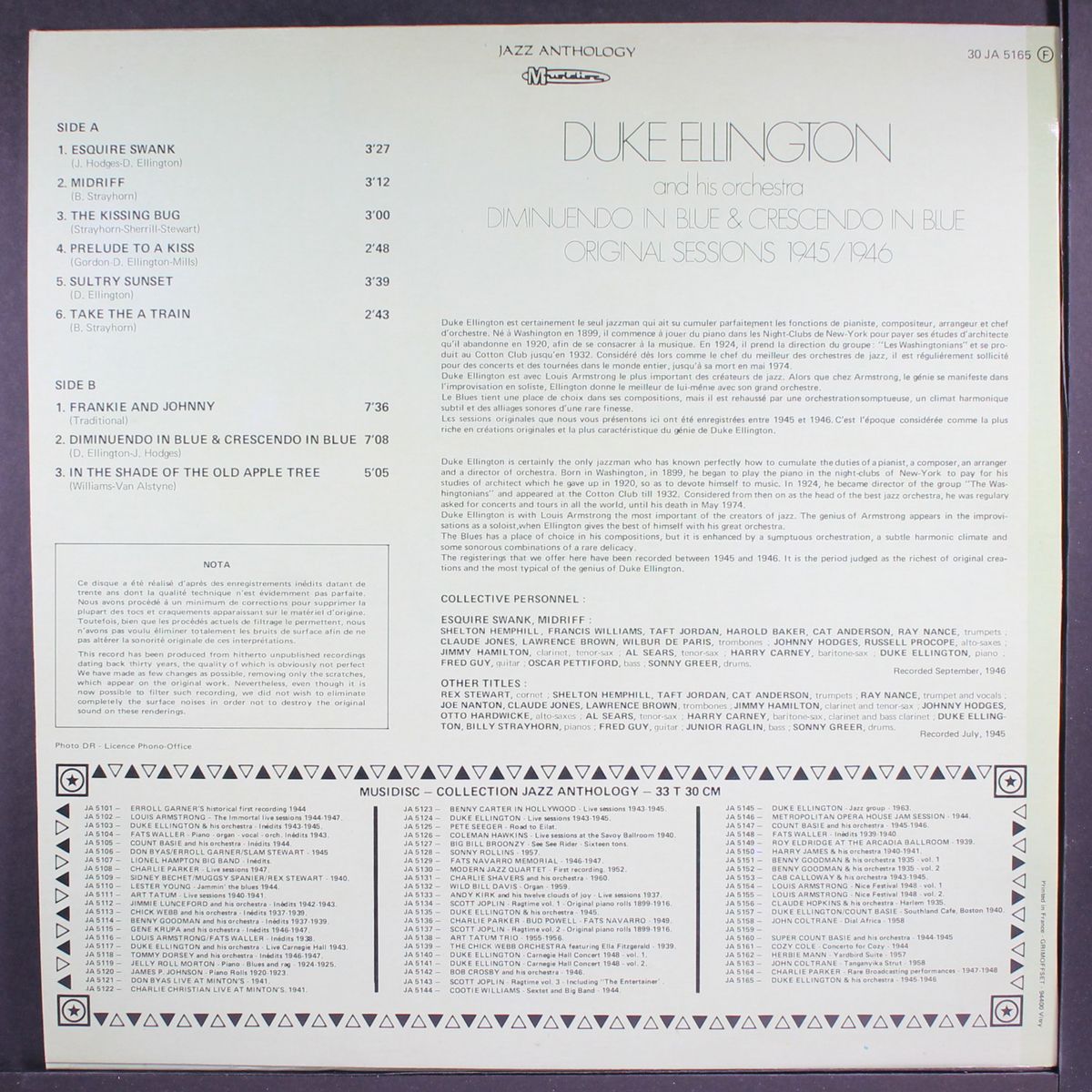 diminuendo in blue & crescendo in blue by DUKE ELLINGTON