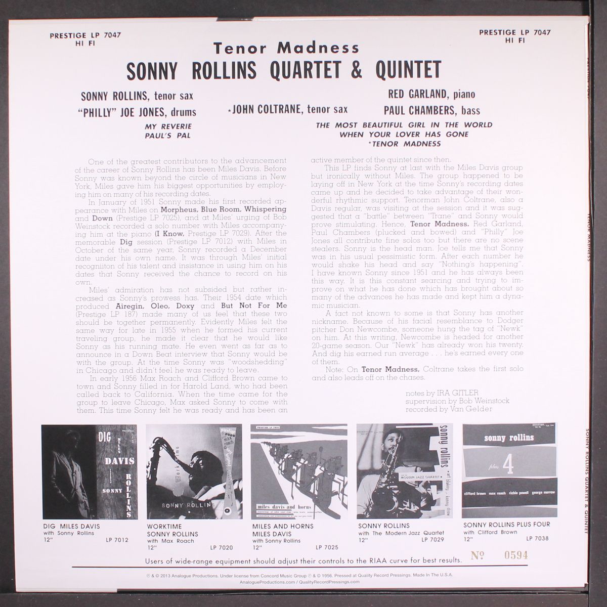 tenor madness by SONNY ROLLINS
