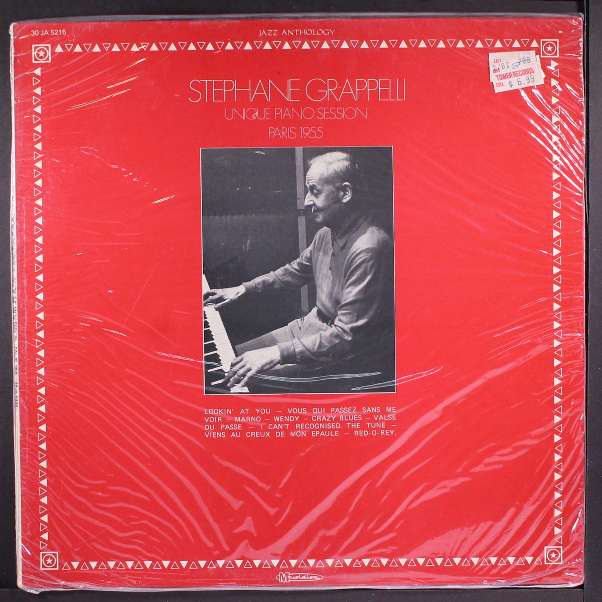 unique piano session, paris 1955 by STEPHANE GRAPPELLI