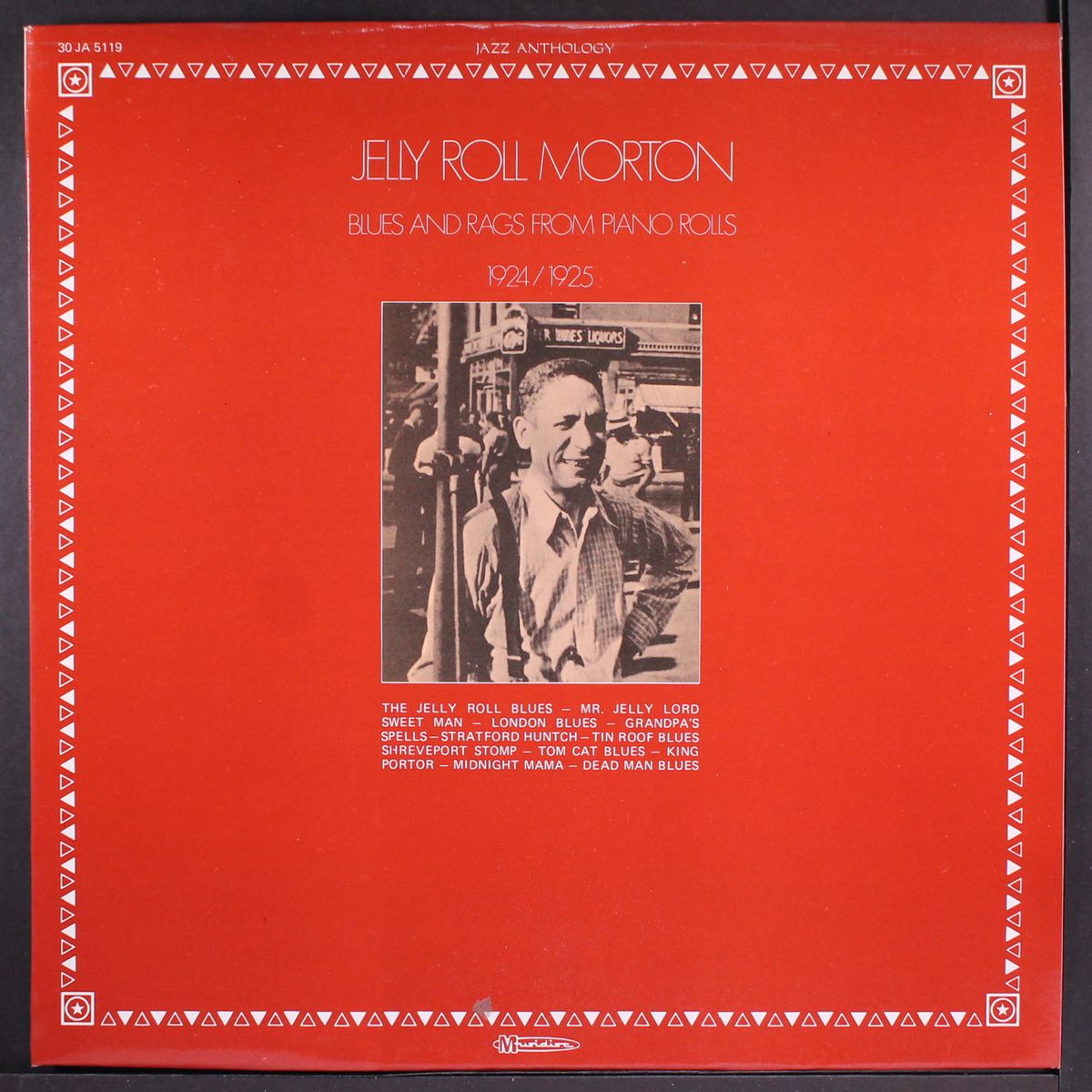 blues and rags from piano rolls, 1924/1925 by JELLY ROLL MORTON