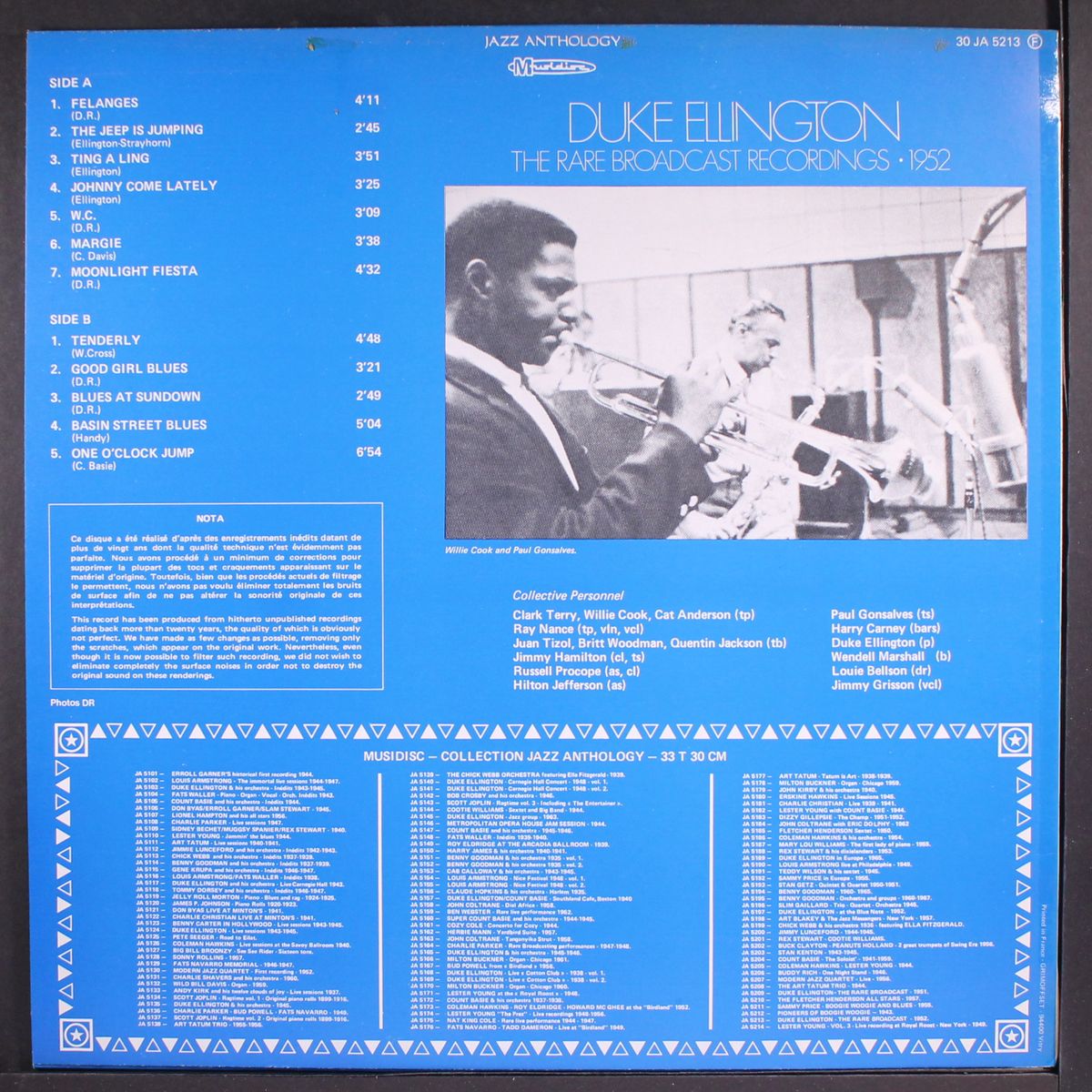 the rare broadcast recordings, 1952 by DUKE ELLINGTON