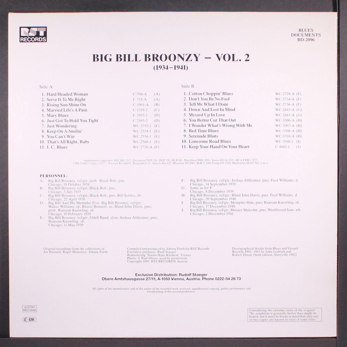 1934-1941 by BIG BILL BROONZY