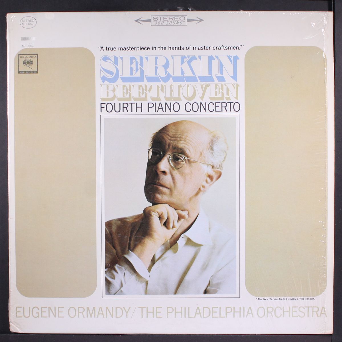 beethoven; fourth piano concerto by RUDOLF SERKIN