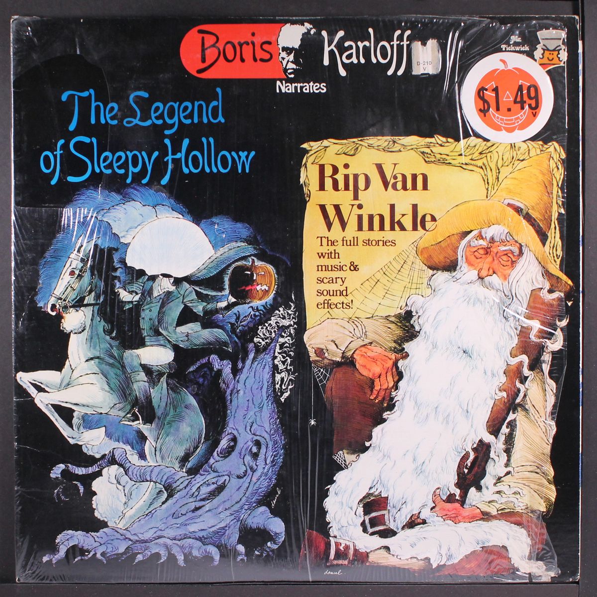 the legend of sleepy hollow / rip van winkle by BORIS KARLOFF