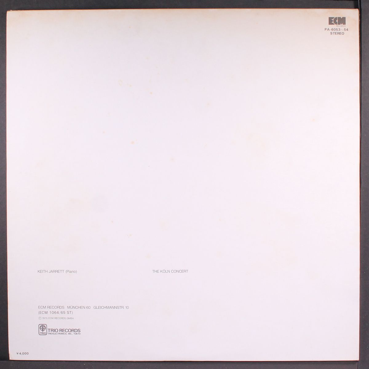 the koln concert by KEITH JARRETT