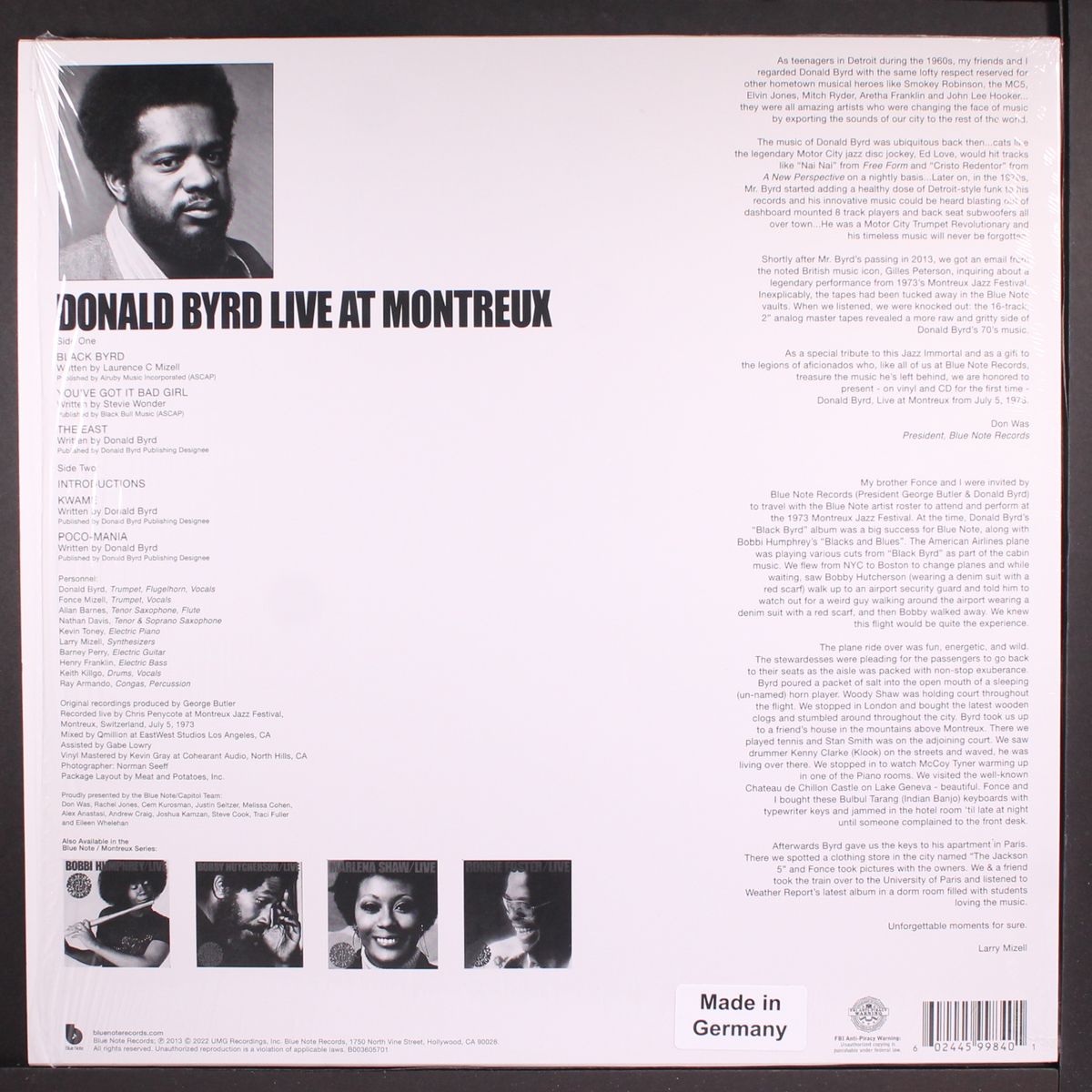 cookin' with blue note at montreux by DONALD BYRD