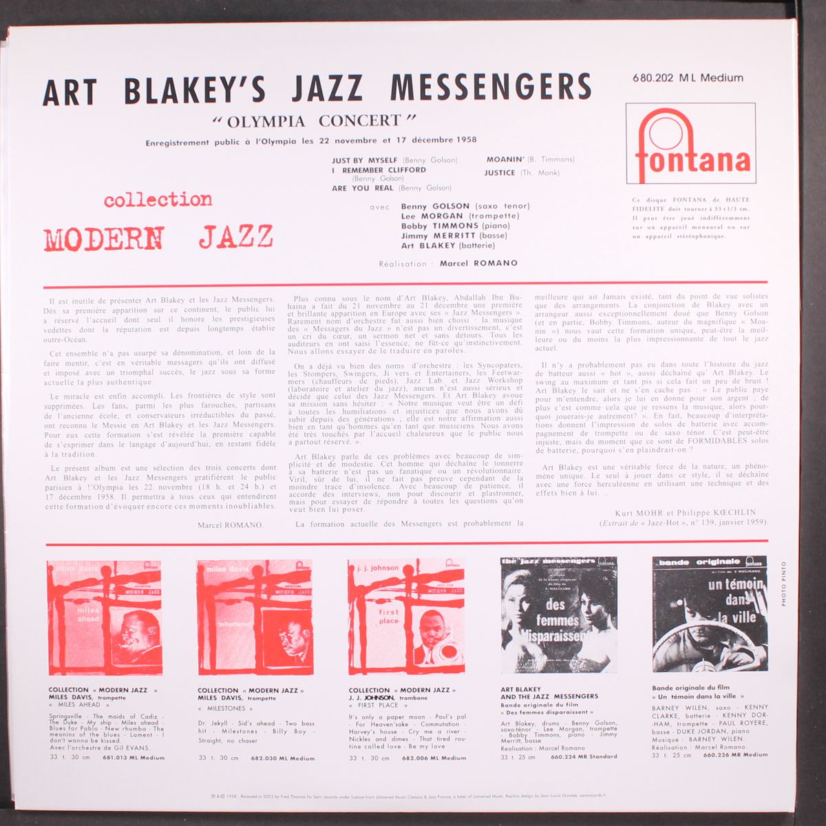 olympia concert by ART BLAKEY & THE JAZZ MESSENGERS
