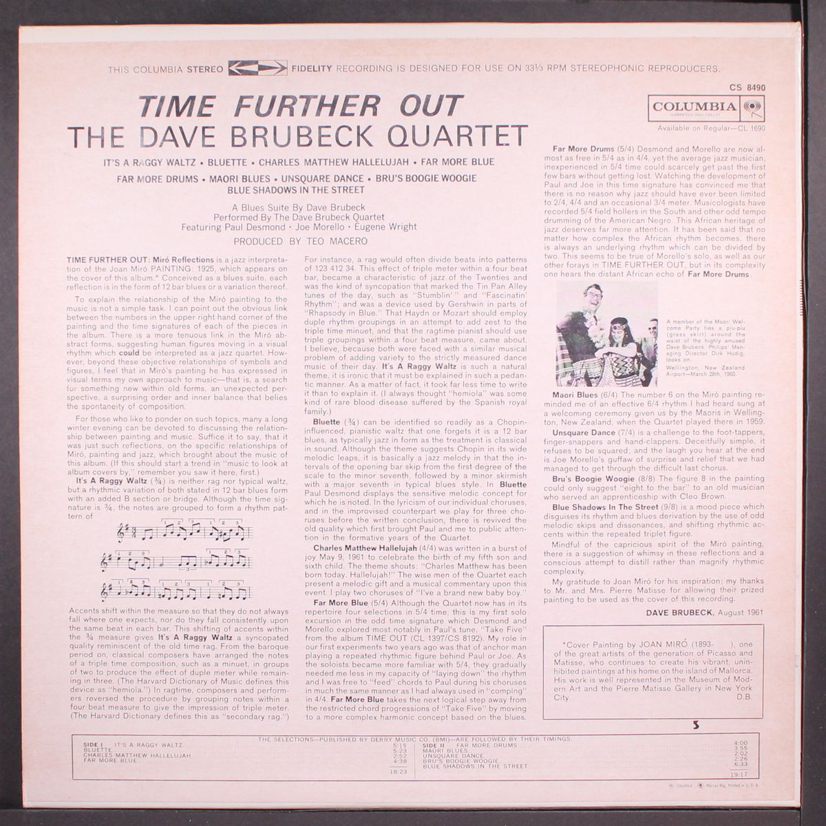 time further out by DAVE BRUBECK