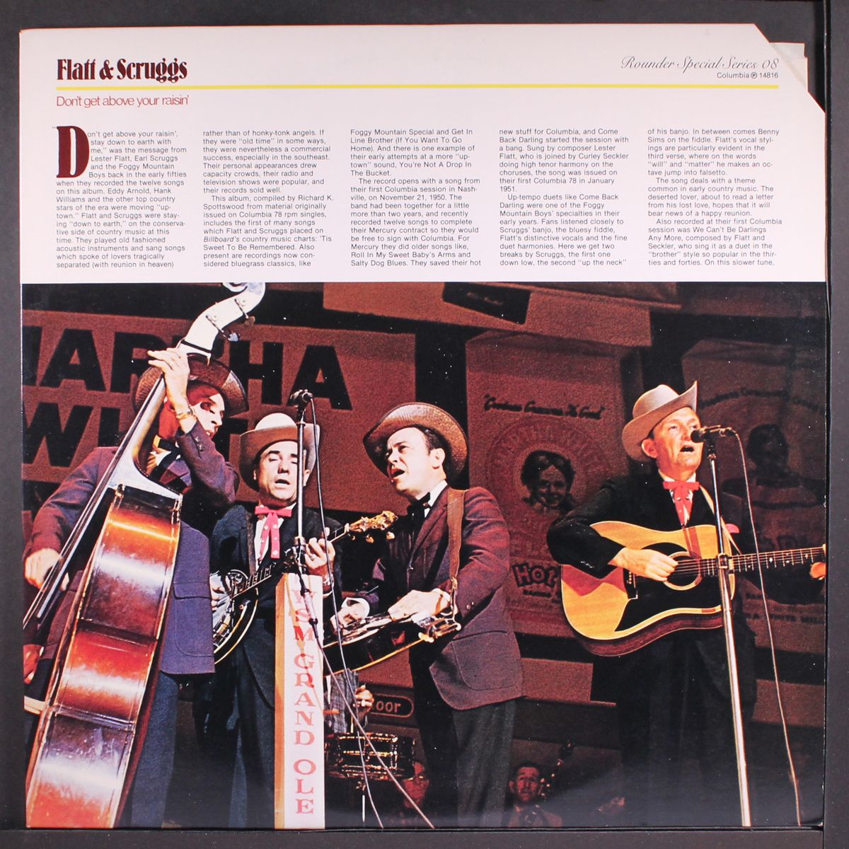 don't get above your raisin' by FLATT & SCRUGGS