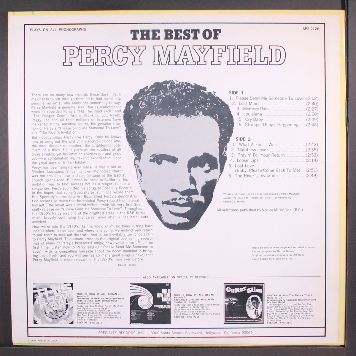 best of by PERCY MAYFIELD