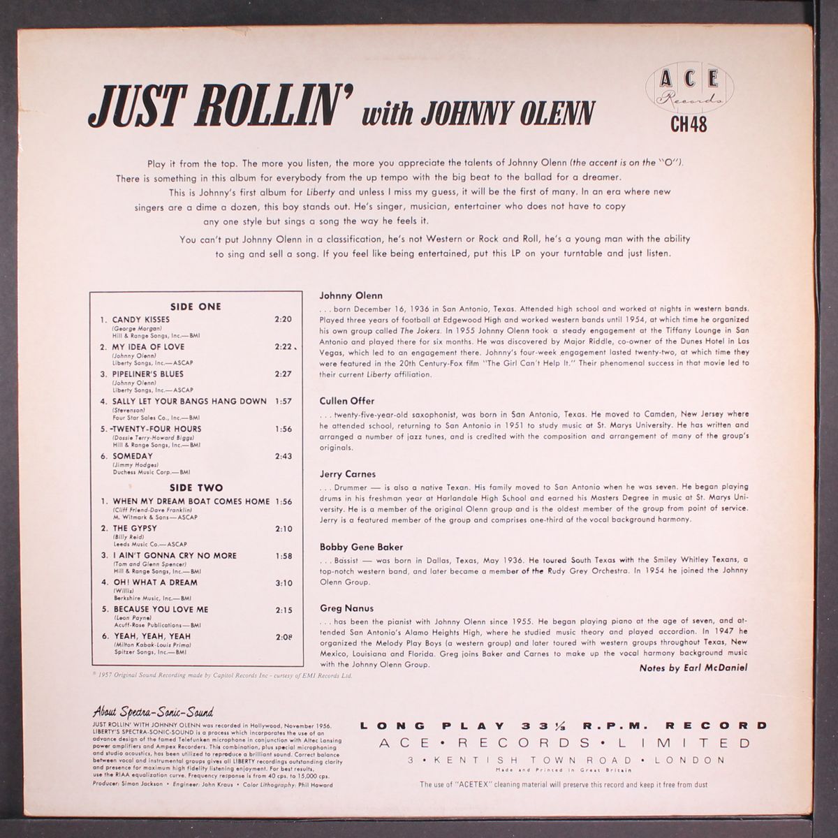 just rollin' by JOHNNY OLENN