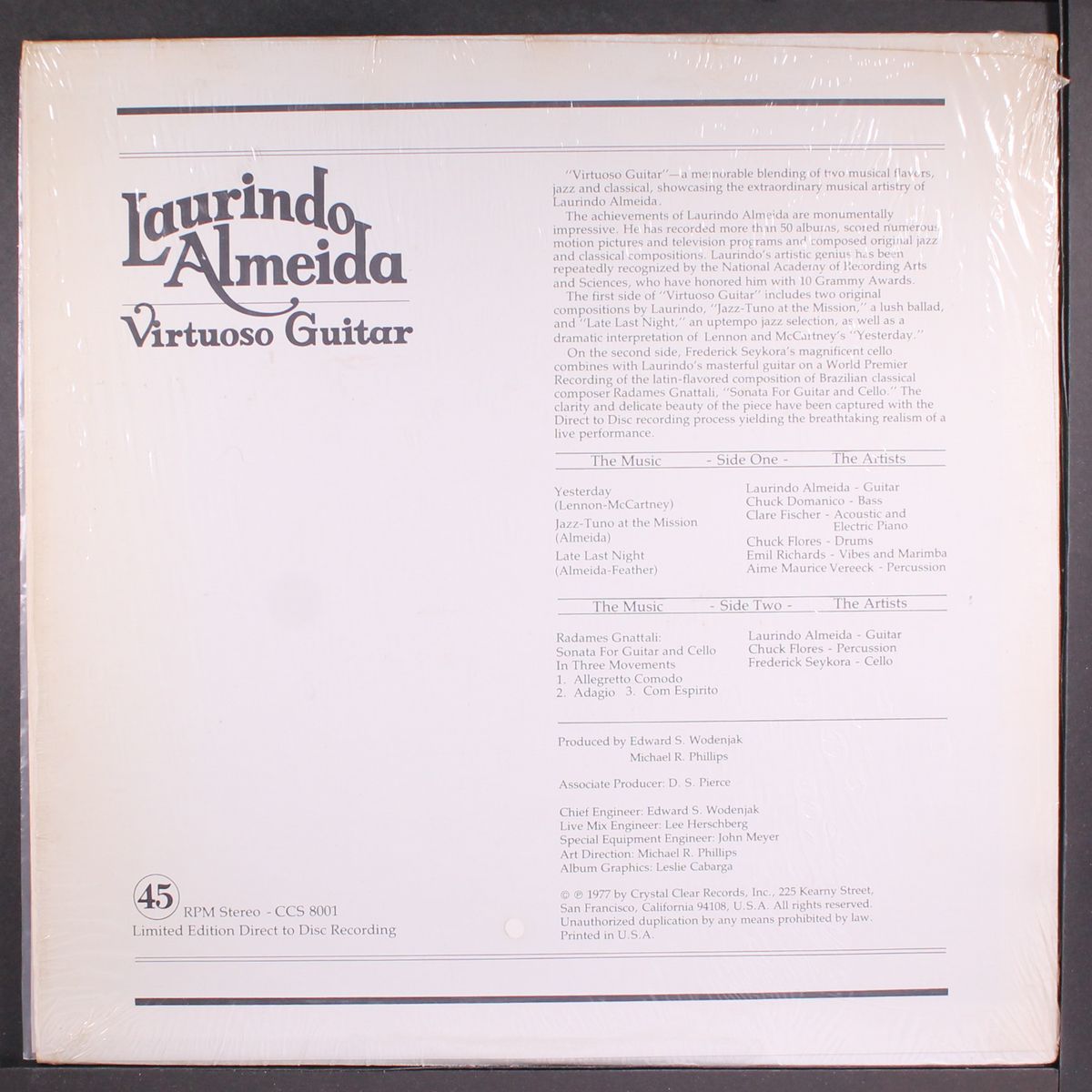 virtuoso guitar by LAURINDO ALMEIDA