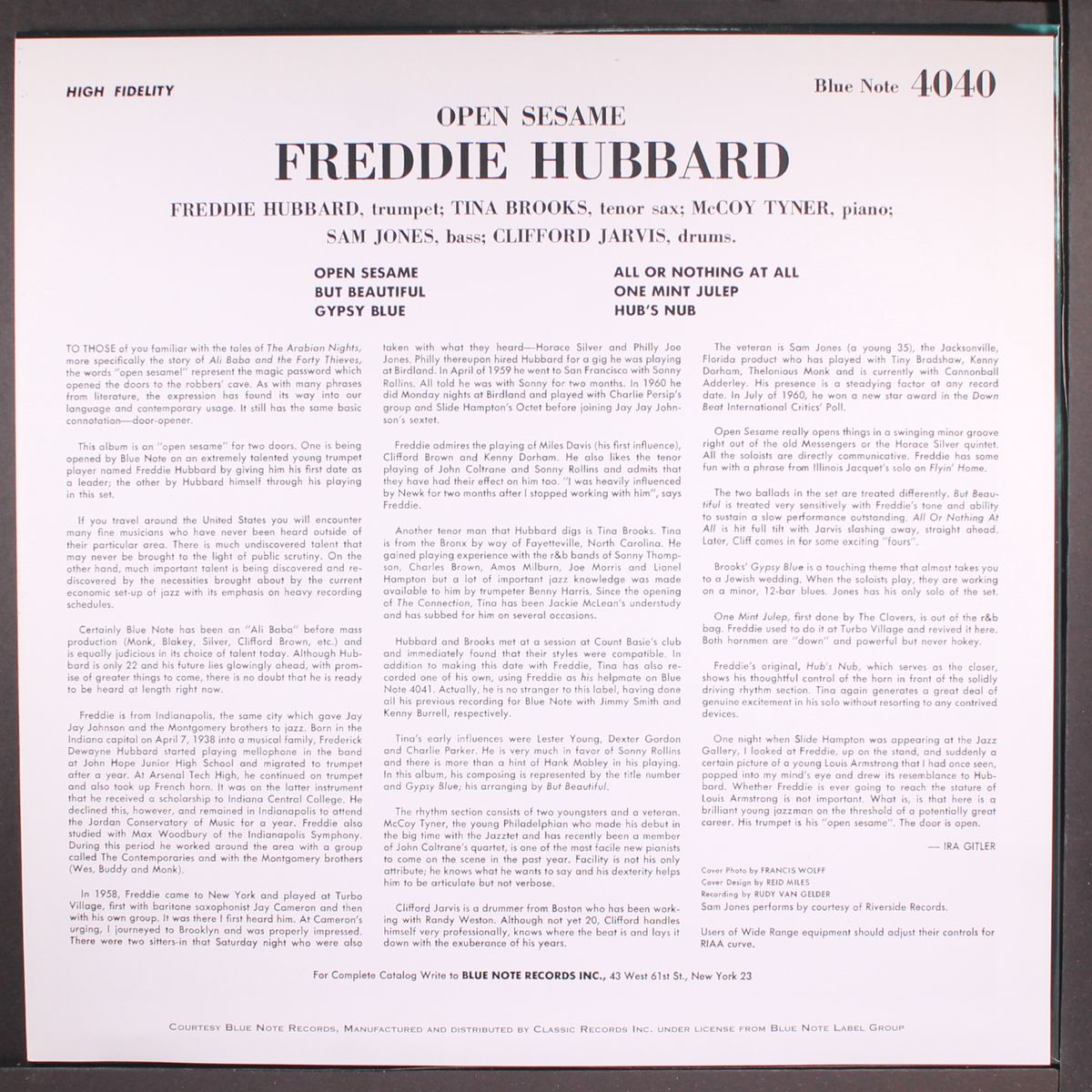 open sesame by FREDDIE HUBBARD