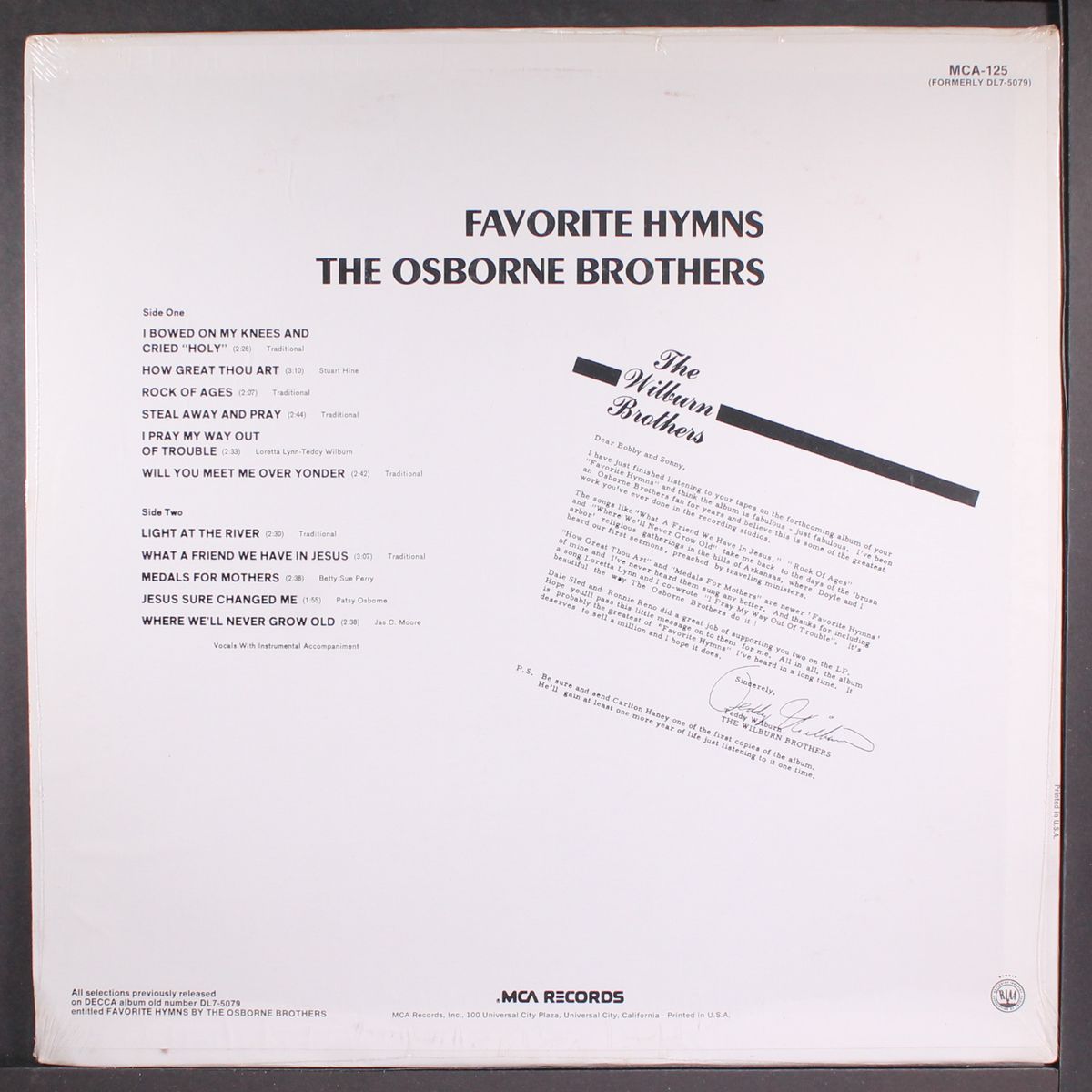 favorite hymns by OSBORNE BROTHERS