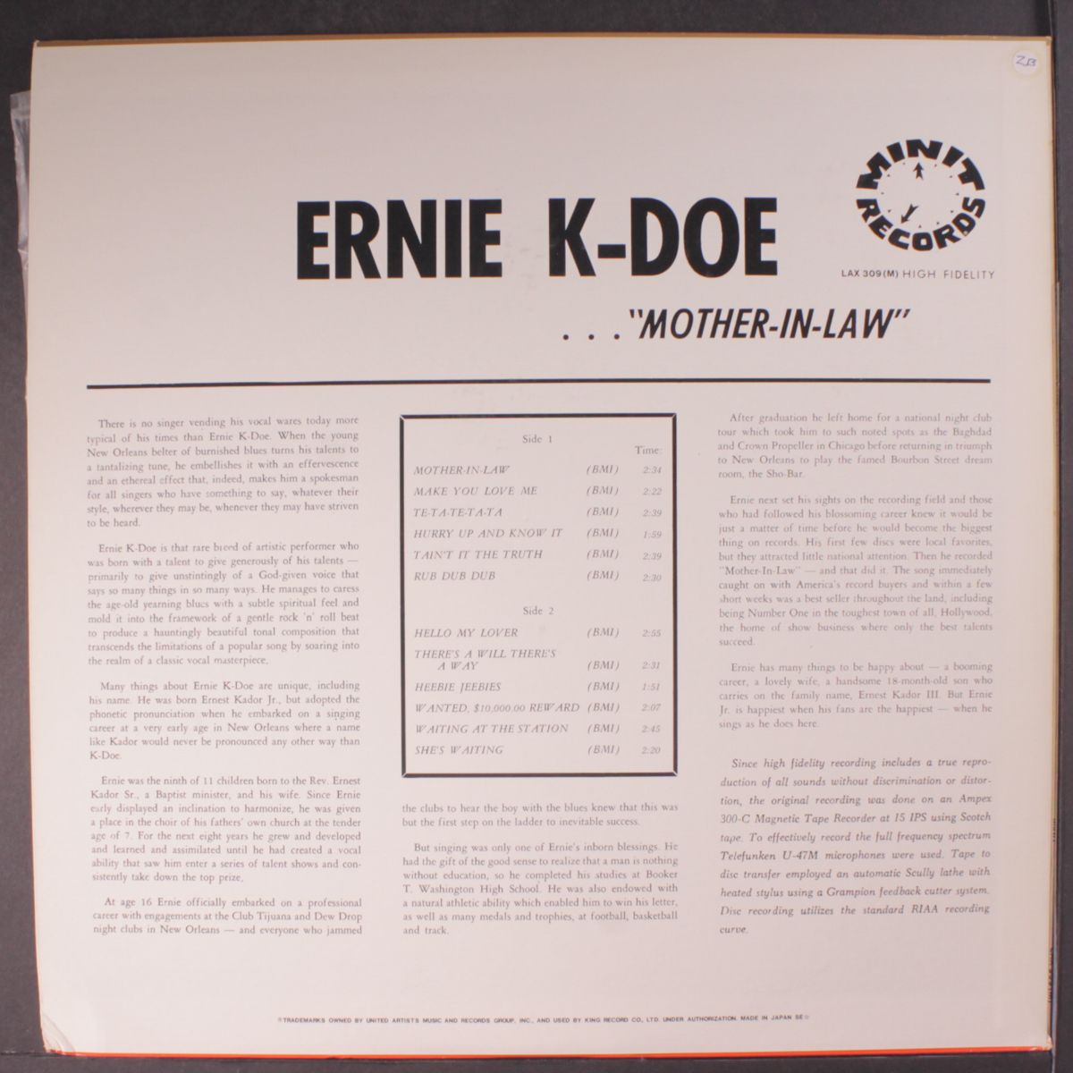 mother-in-law by ERNIE K-DOE