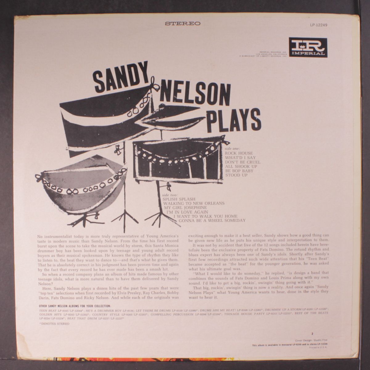 plays by SANDY NELSON