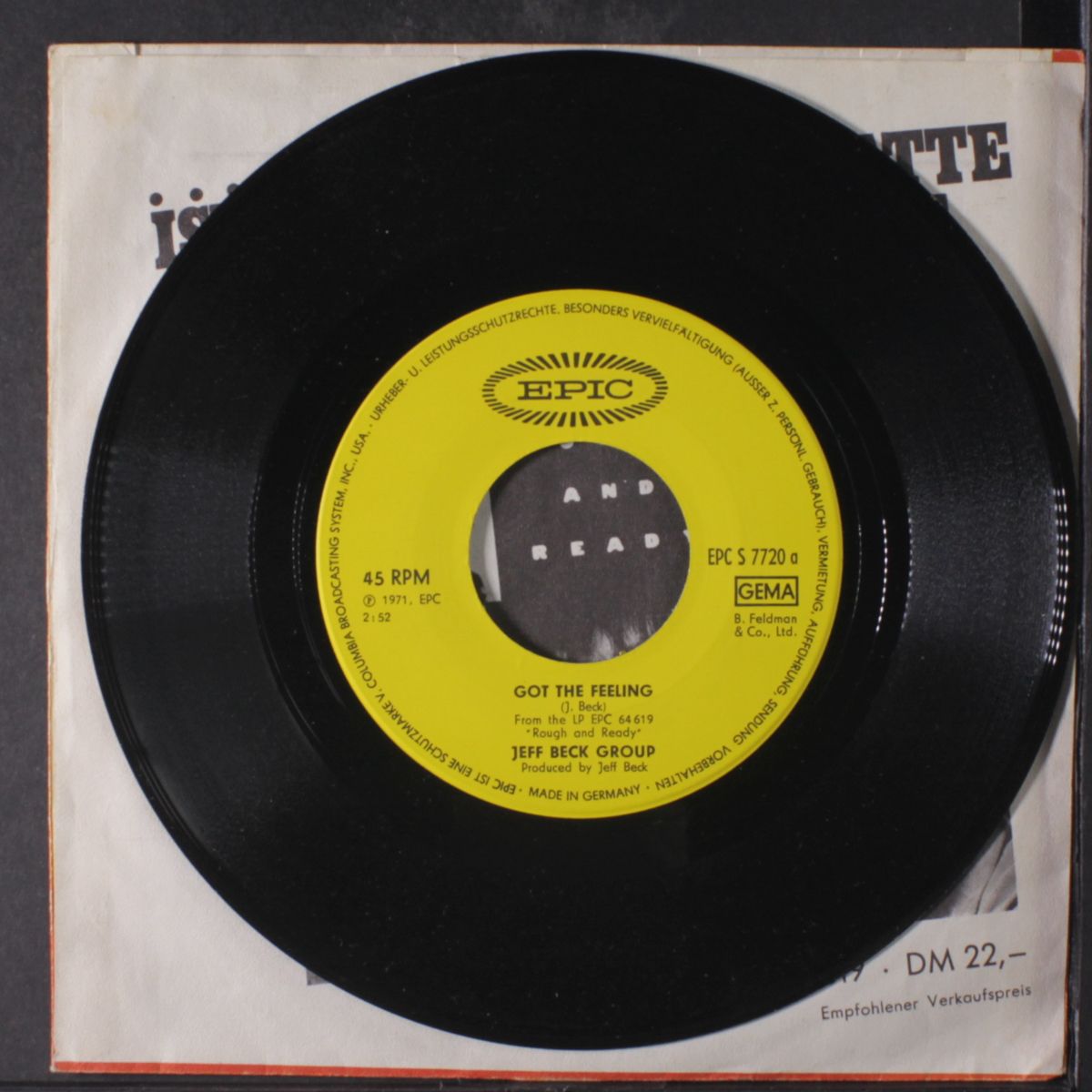 got the feeling / situation by JEFF BECK GROUP