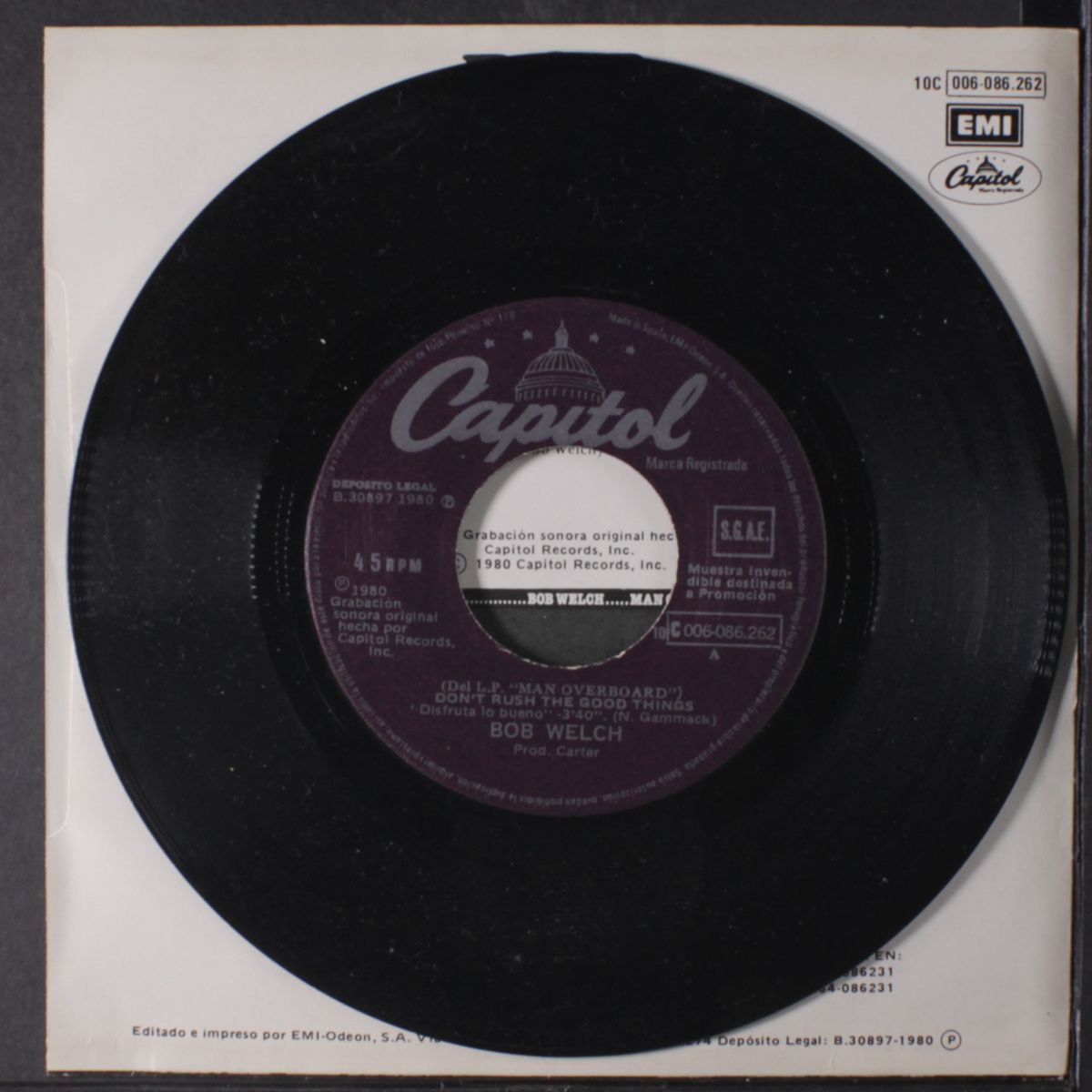 don't rush the good things / reason by BOB WELCH