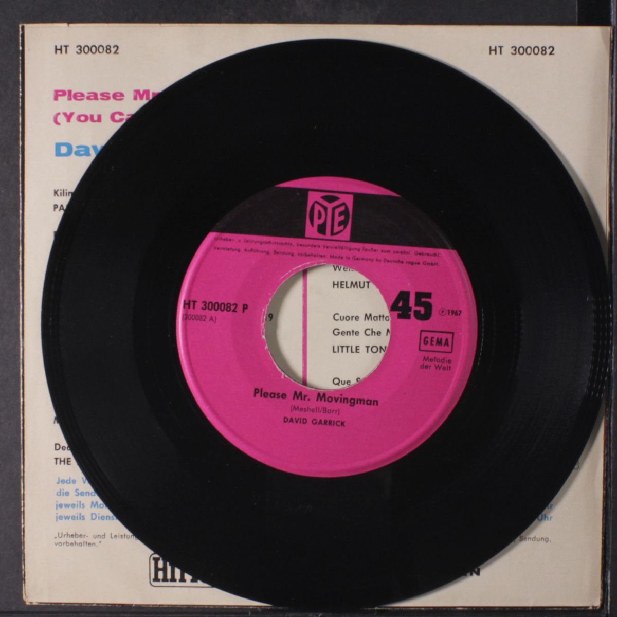 please mr. movingman / (you can't hide a broken heart) by DAVID GARRICK