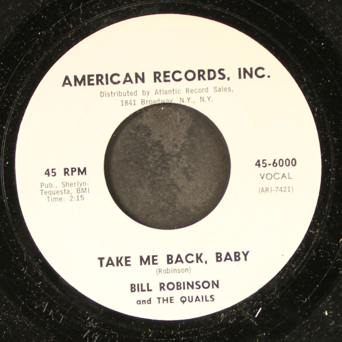 take me back, baby / the cow by BILL ROBINSON & QUAILS