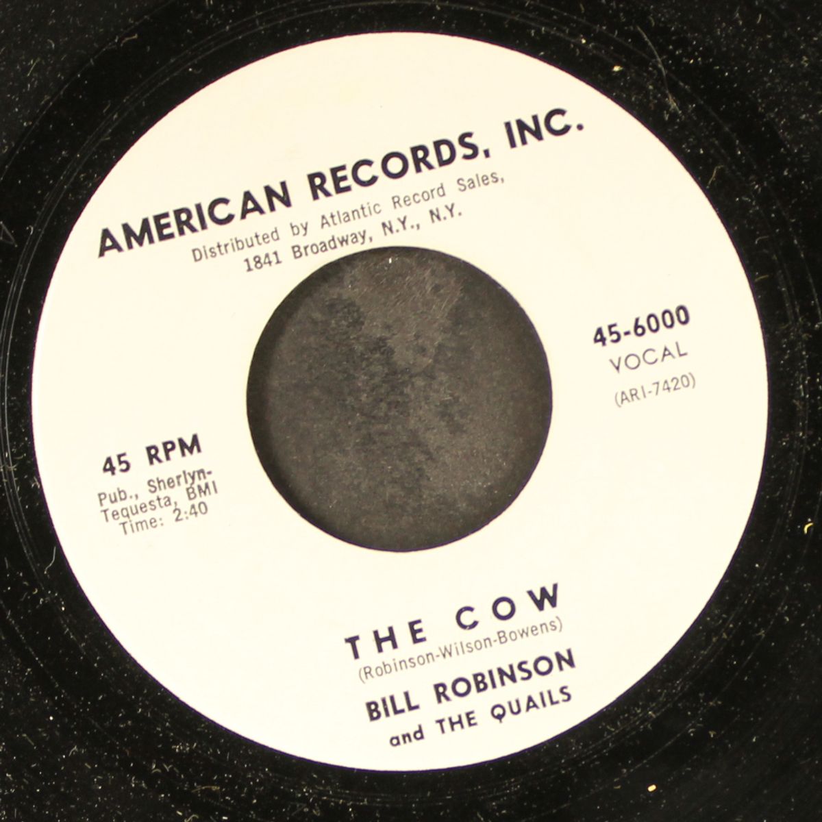 take me back, baby / the cow by BILL ROBINSON & QUAILS